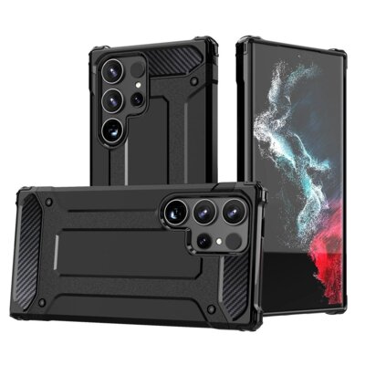 Etui HURTEL Hybrid Armor do Samsung Galaxy S25 Ultra Czarny