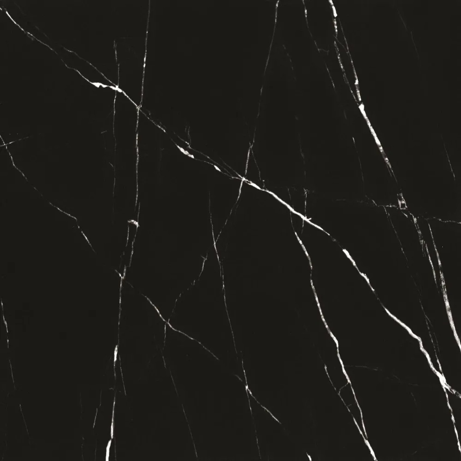 Ceramstic Gres szkliwiony polerowany Malivi black 60 x 60 cm