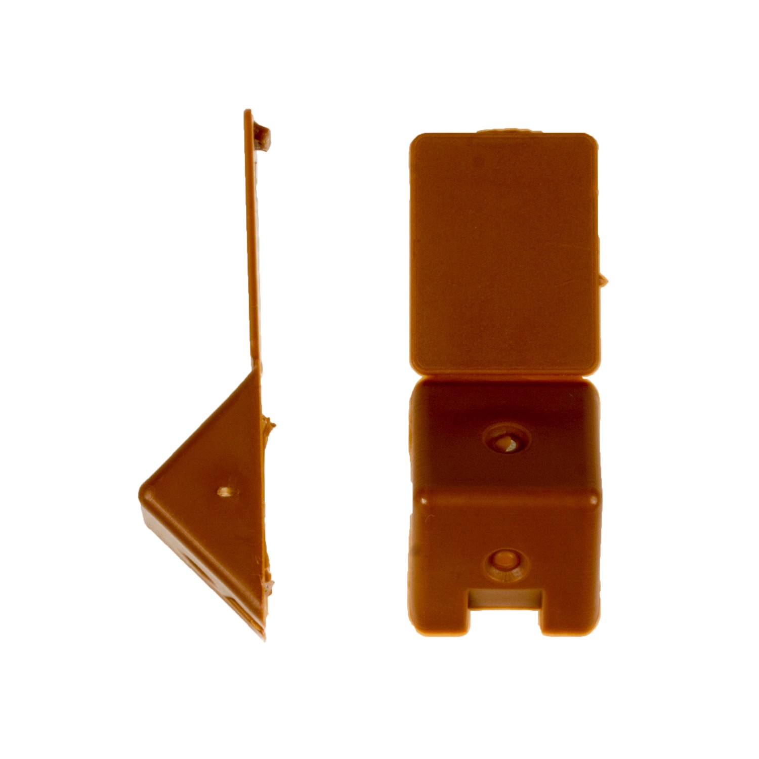 Domino Łącznik meblowy kątowy mały jasny brąz - 12 szt.