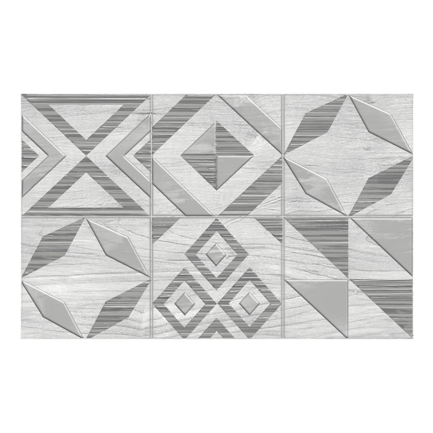 Ceramika Color Dekor Equador Patchwork White 25 x 40 cm