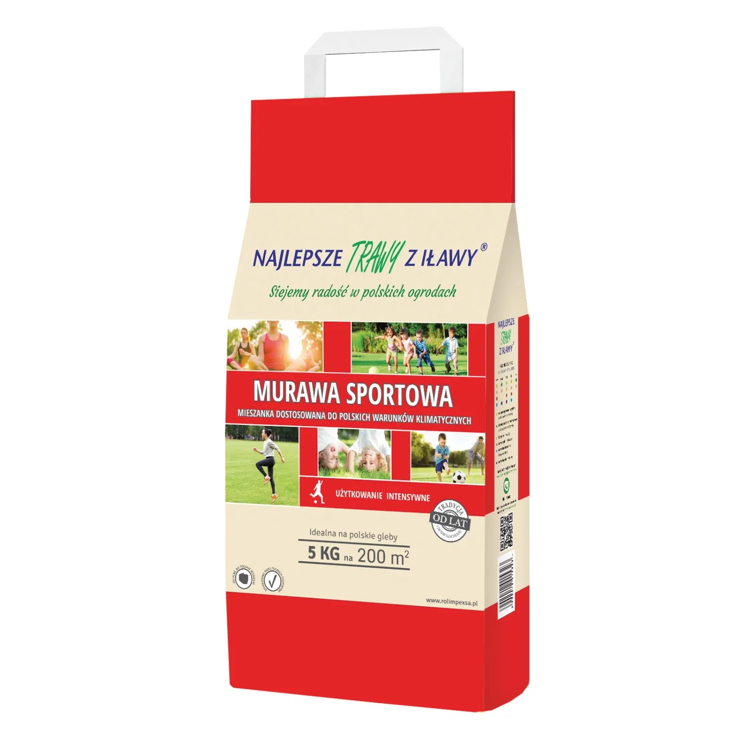 Najlepsze Trawy z Iławy Mieszanka traw Murawa Sportowa 5kg