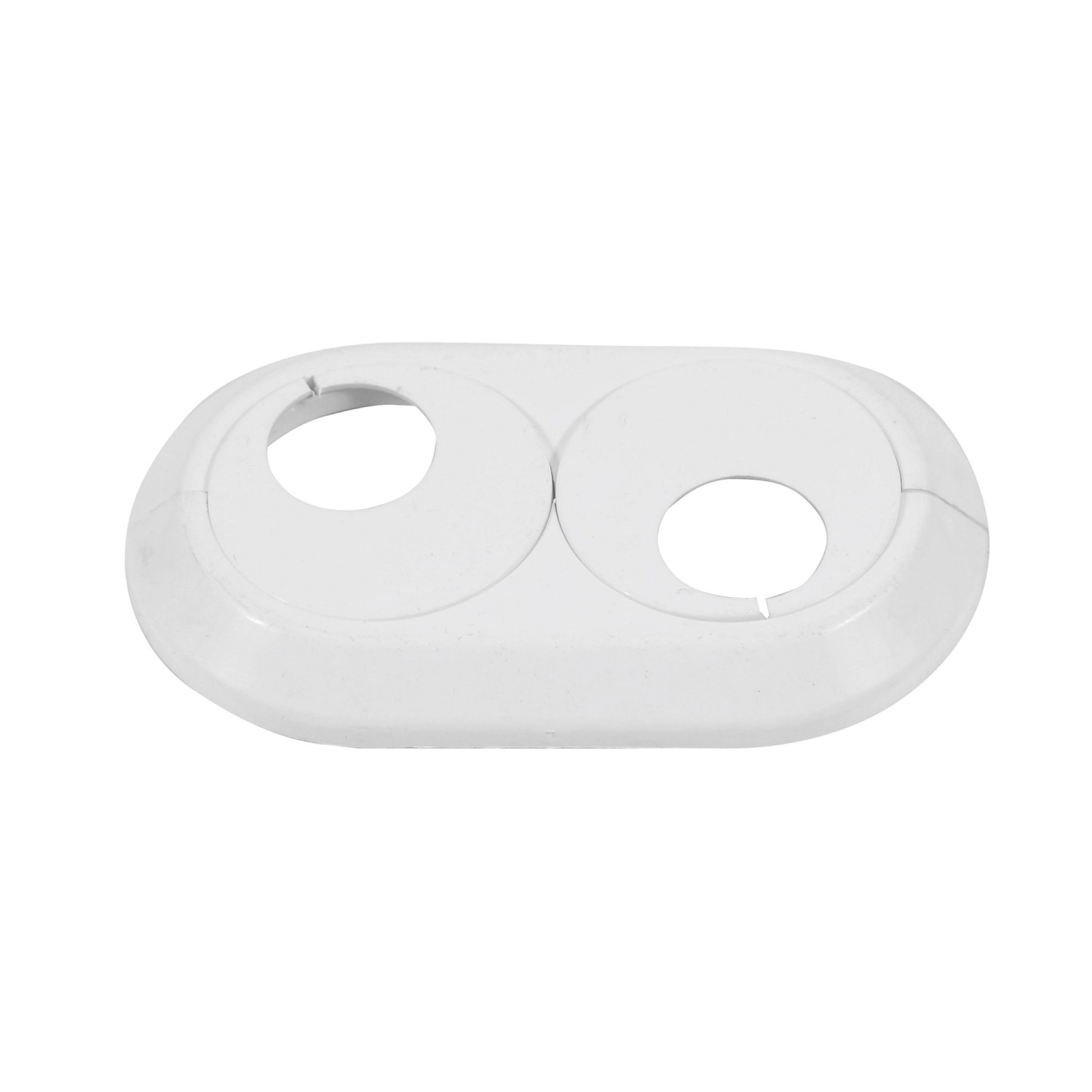 Tycner Rozeta podwójna śr. 15 mm biała