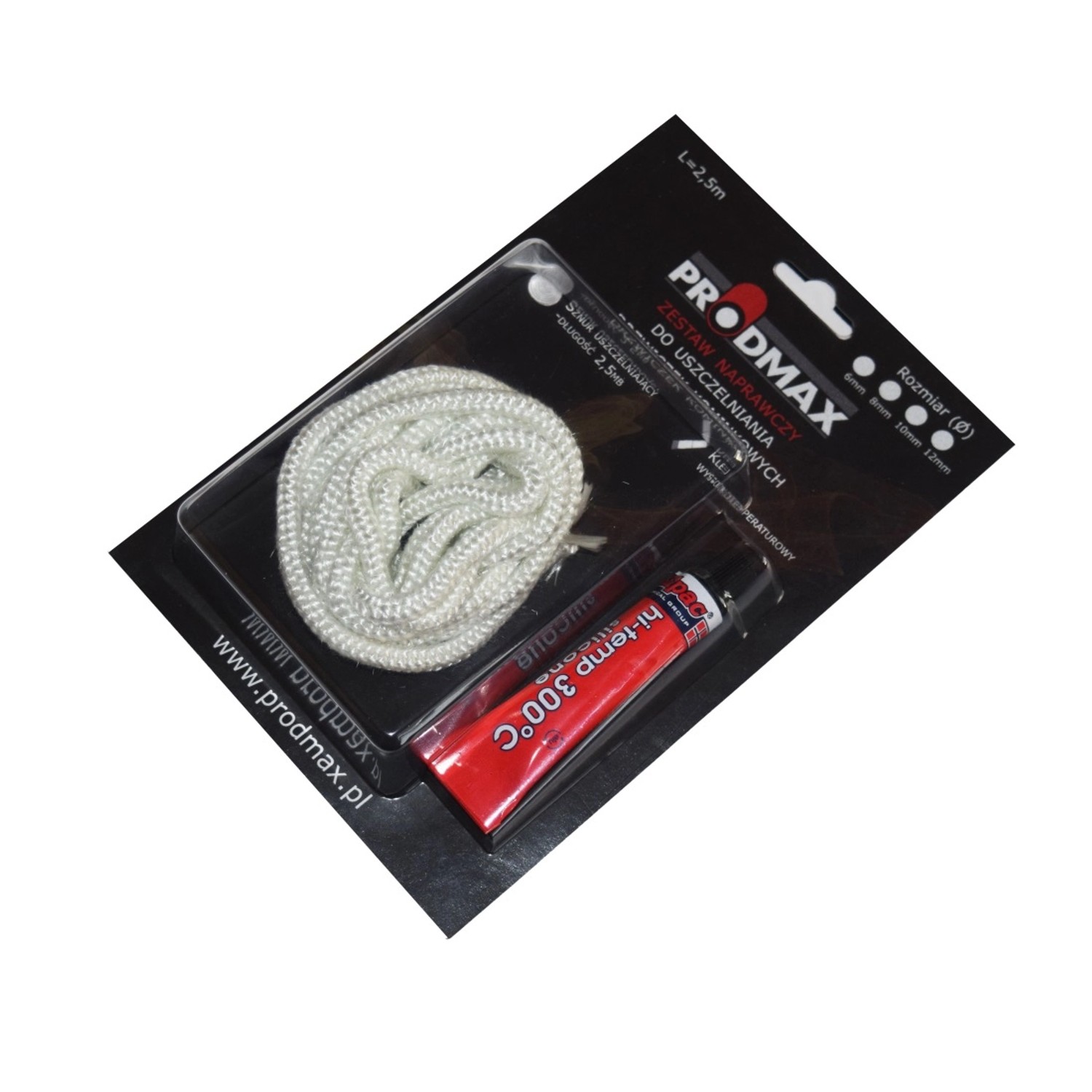 Prodmax Zestaw naprawczy do uszczelniajnia- sznur i klej