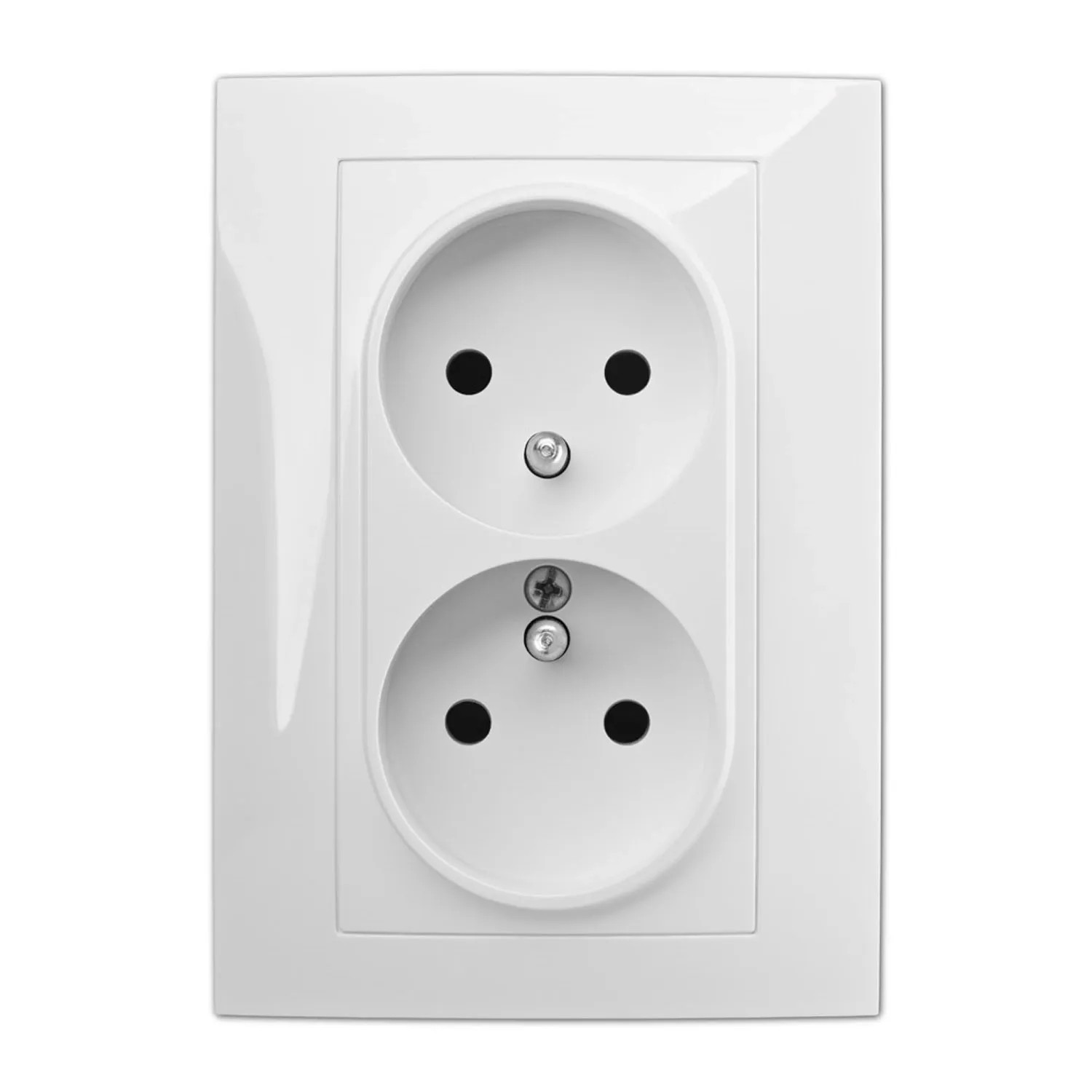 Elektro-Plast Gniazdo Astoria podwójne 2x2P+Z białe