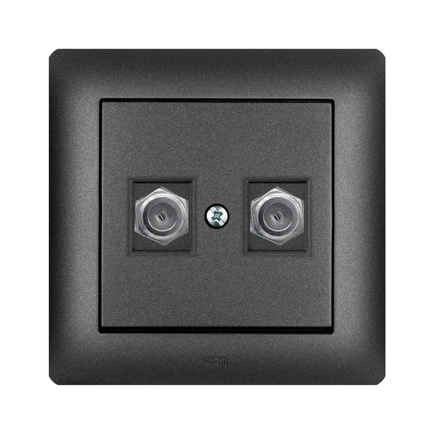 Elektro-Plast Gniazdo antenowe Astoria 2xTV FF czarne