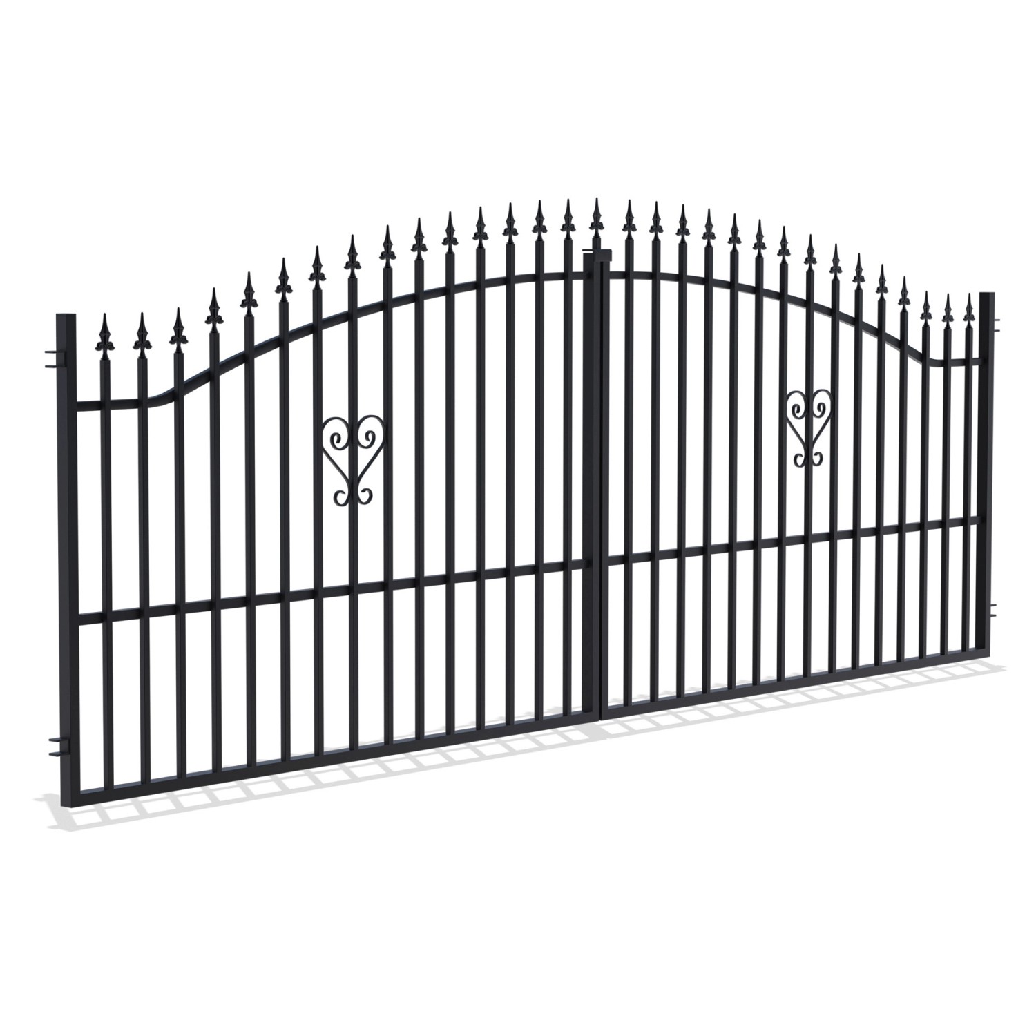 Polargos Brama ogrodzeniowa dwuskrzydłowa Tina 3 400 cm x 150 cm