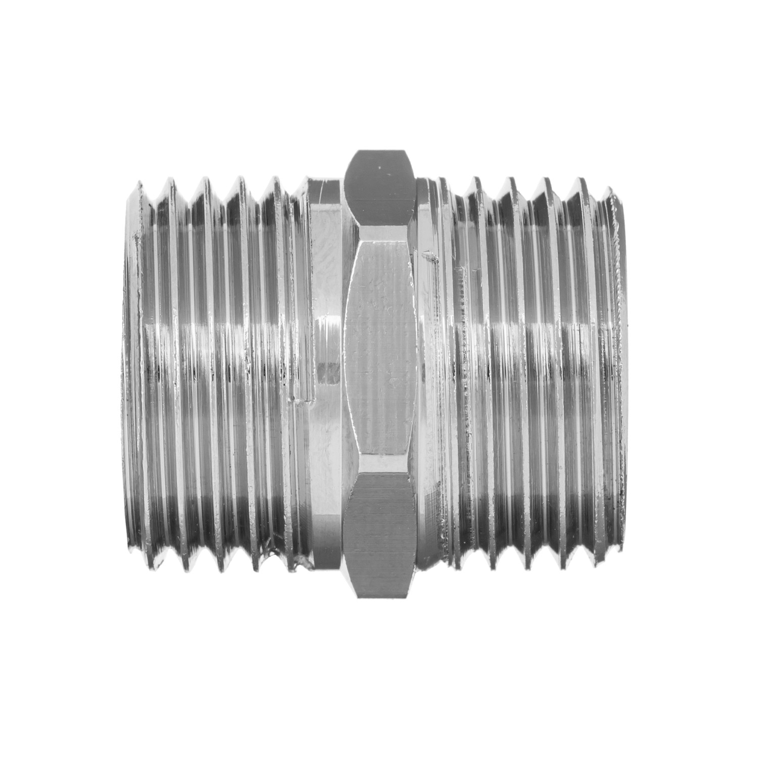 Invena Nypel chrom 3/8