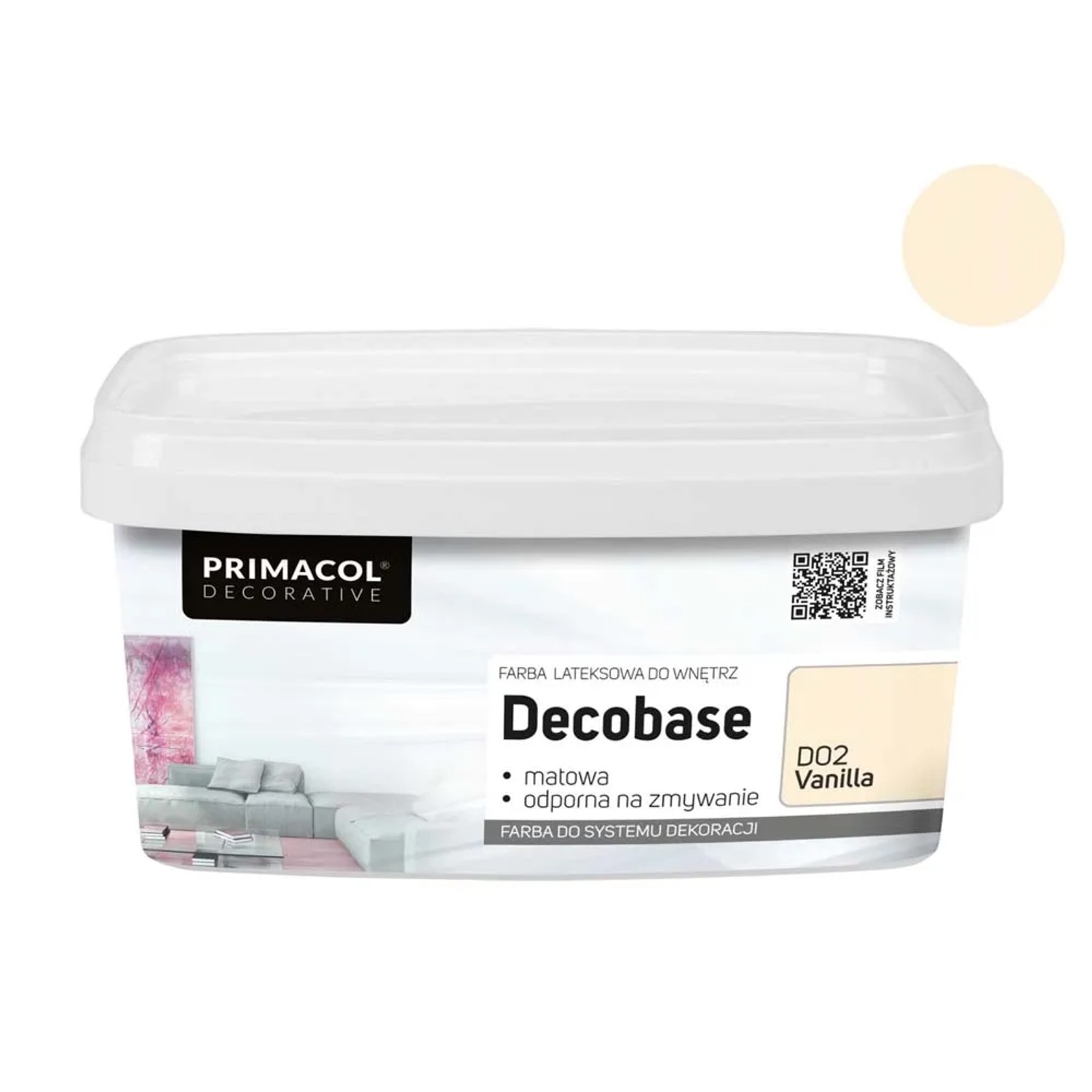 Primacol Emulsja lateksowa Decobase Vanilla 1 l