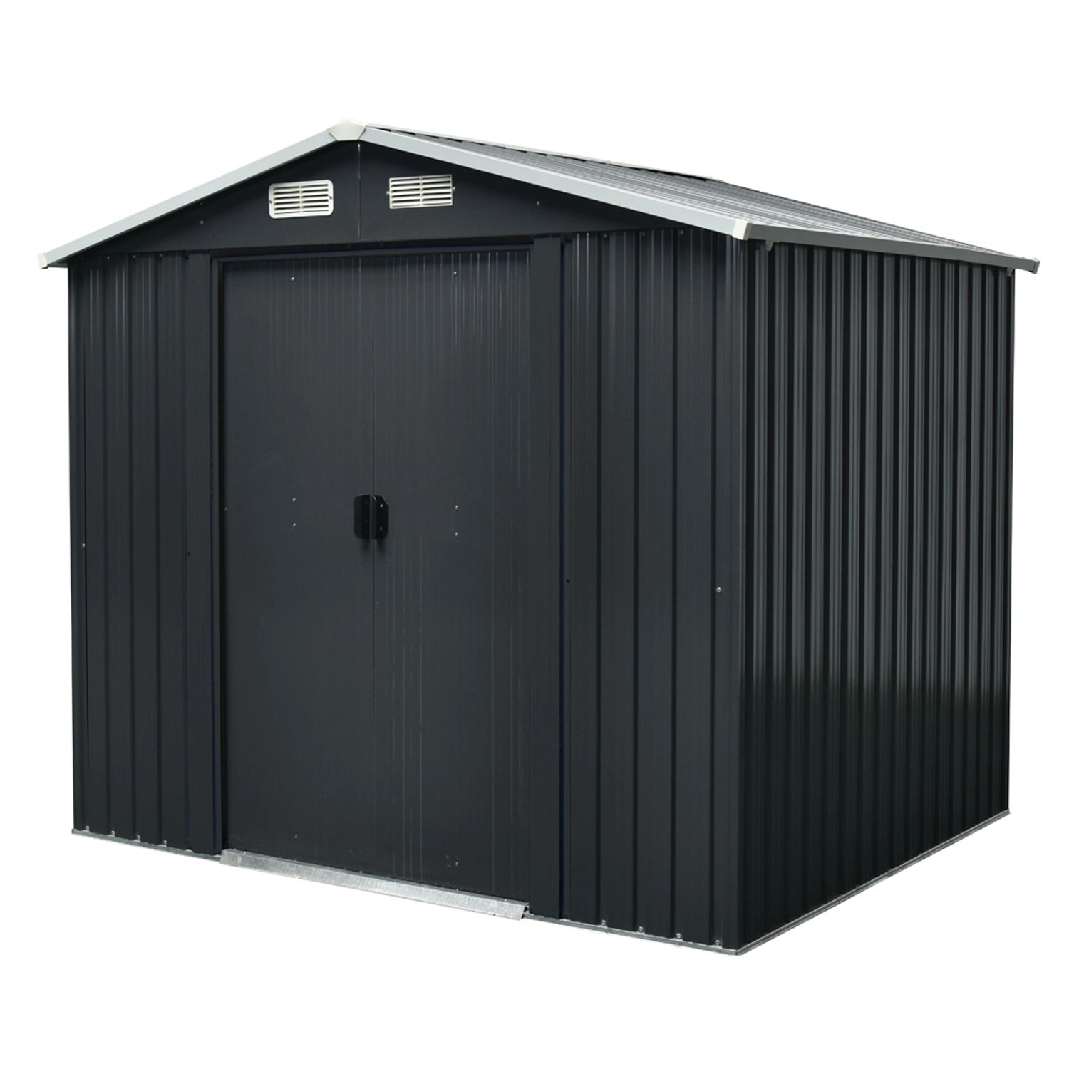 Domek ogrodowy metalowy - 236 x 174 cm, wys. 206 cm