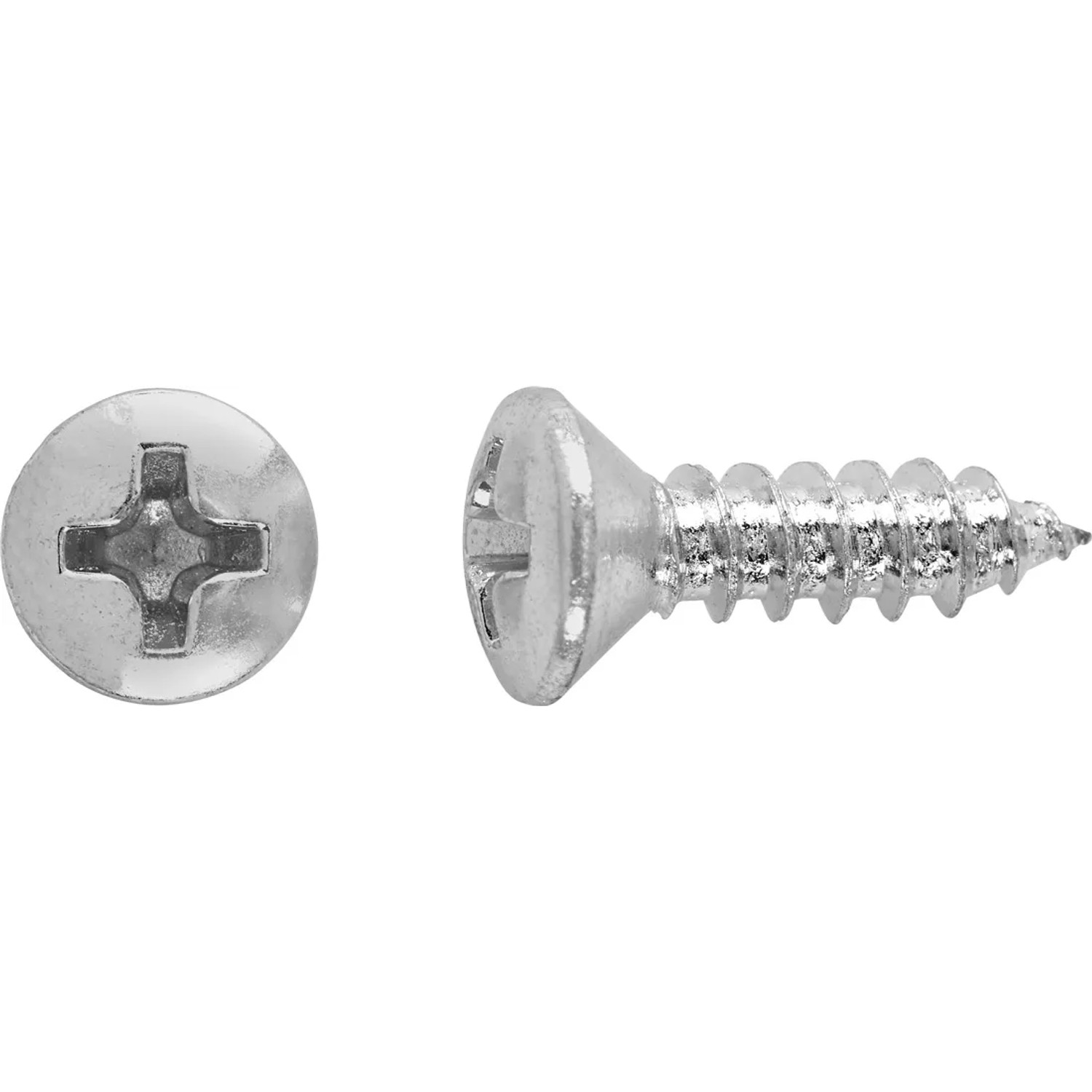 LUX Wkręt samogwintujący z łbem stożkowym płaskim PH Ø 4,2 x 16 mm ocynk 12 szt