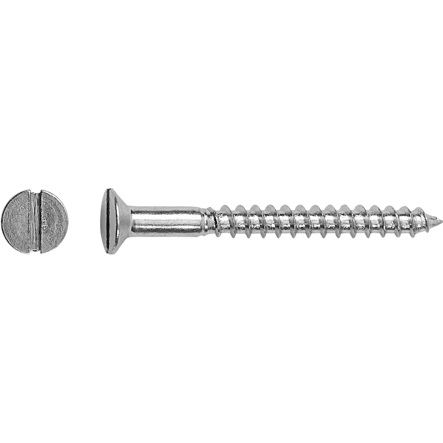LUX Wkręt do drewna z łbem stożkowym płaskim SL Ø 4 mm x 16 mm ocynkowany 20 szt