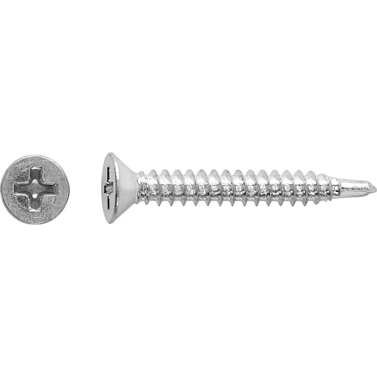 LUX Wkręt wiercący z łbem stożkowym PH Ø 4,8 x 22 mm ocynk 40 szt