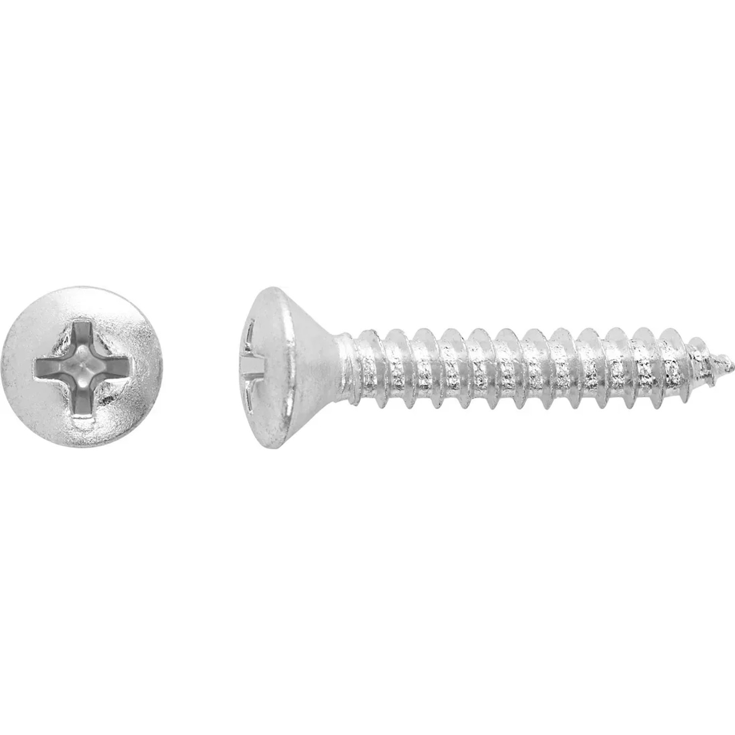 LUX Wkręt samogwintujący z łbem stożkowym płaskim PH 4,8 x 25 mm ocynk 12 szt