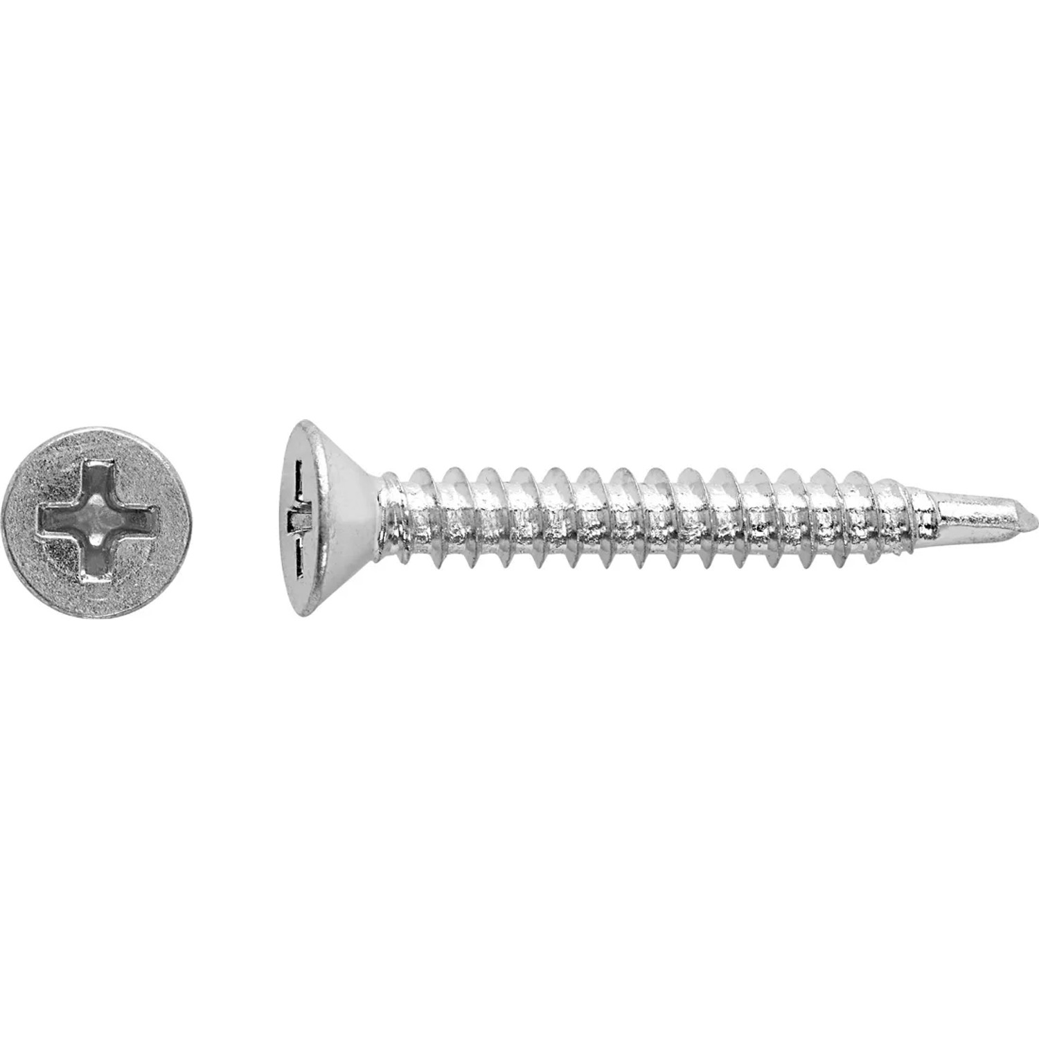 LUX Wkręt wiercący z łbem stożkowym PH Ø 4,8 x 32 mm ocynk 12 szt