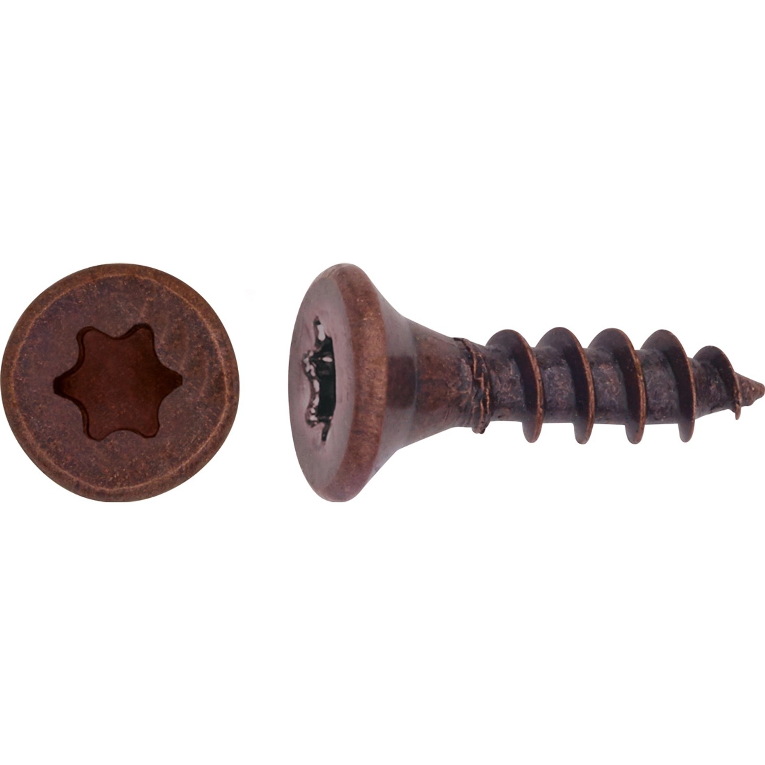 LUX Wkręt uniwersalny z łbem stożkowym TX Ø 3 mm x 12 mm oksydowany 25 szt