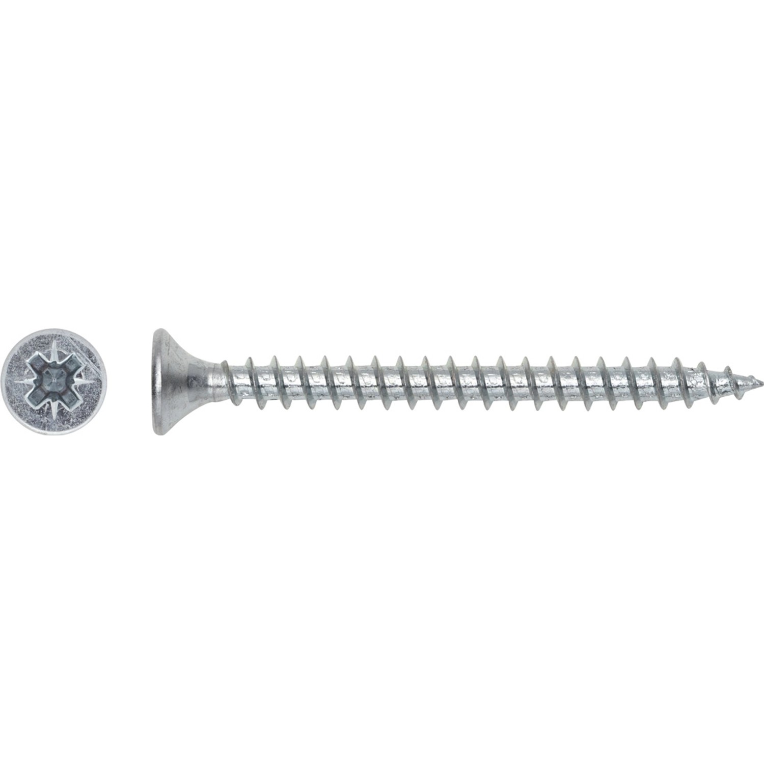 LUX Wkręt uniwersalny z łbem stożkowym płaskim TX 3 mm x 35 mm ocynk 25 szt