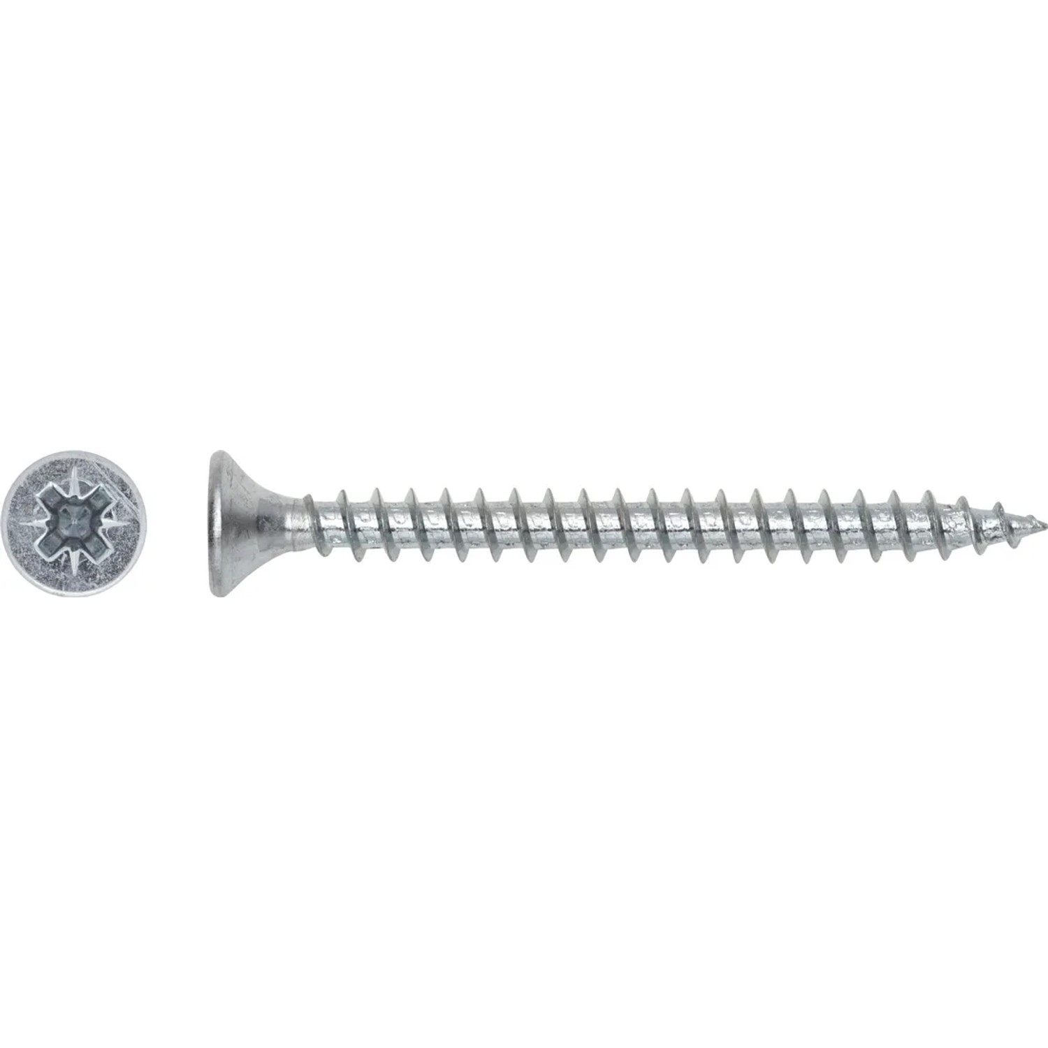 LUX Wkręt uniwersalny z łbem stożkowym płaskim TX 4 mm x 30 mm ocynk 25 szt
