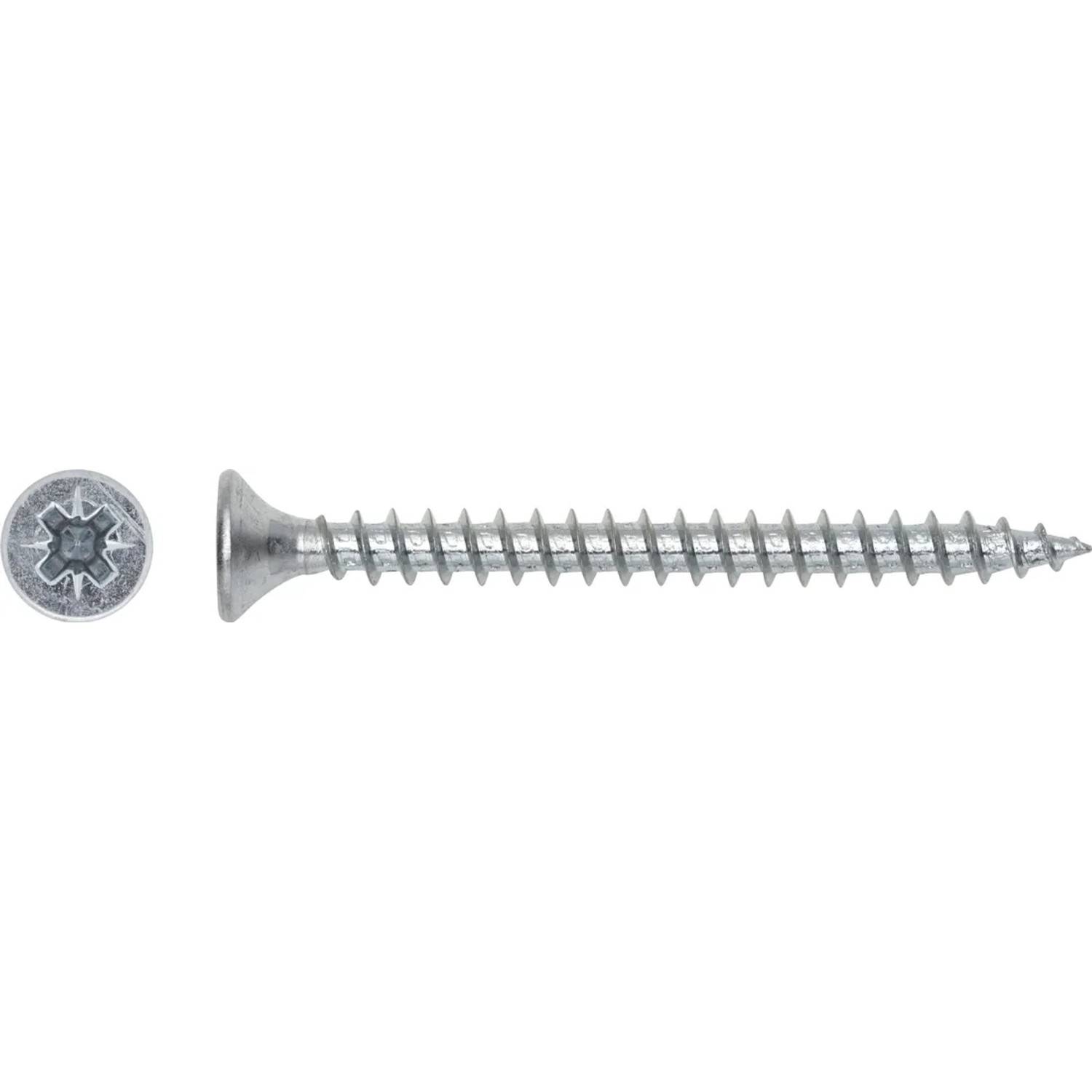 LUX Wkręt uniwersalny z łbem stożkowym płaskim TX 4 mm x 35 mm ocynk 25 szt