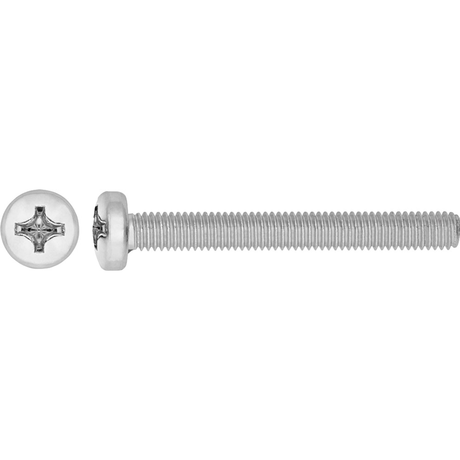 Lux-Tools Wkręt do metalu walec nierdzewny 5x30mm 8szt.