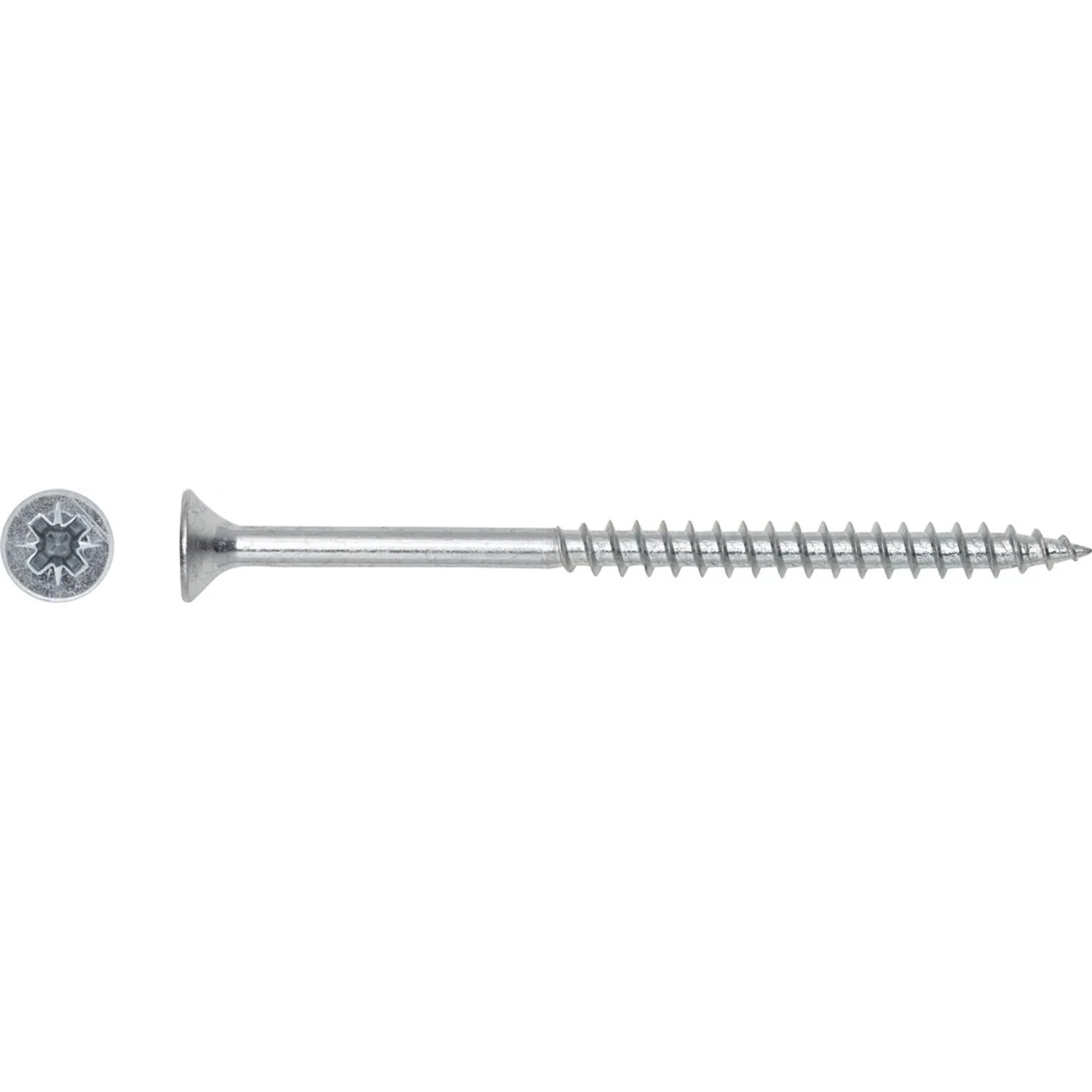 LUX Wkręt uniwersalny z łbem stożkowym płaskim TX 6 mm x 50 mm ocynk 6 szt