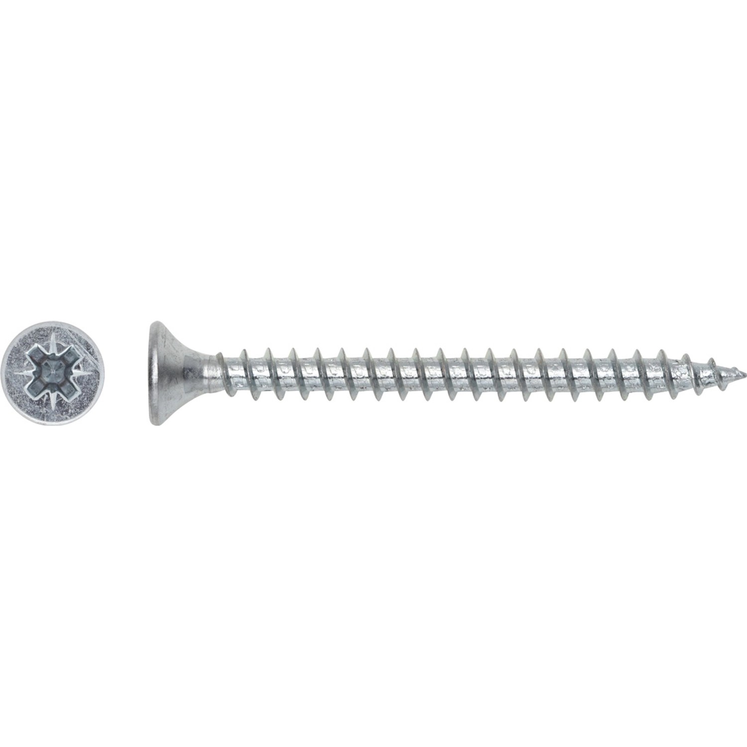 LUX Wkręt uniwersalny z łbem stożkowym płaskim TX 3 mm x 20 mm ocynk 80 szt
