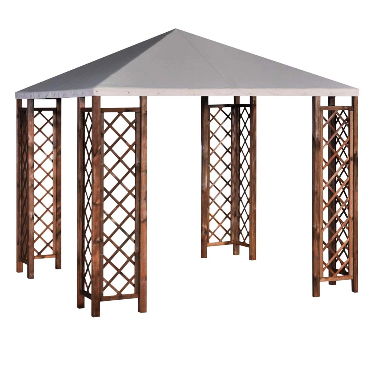 Sobex Altana Grillowa - 288 x 288 cm, 210 cm, brąz