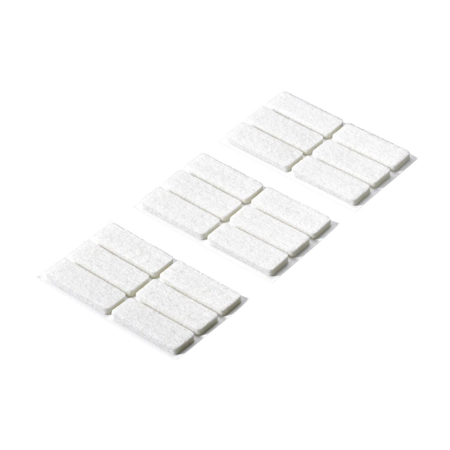 Hettich Podkładki filcowe białe 44x16mm 18szt