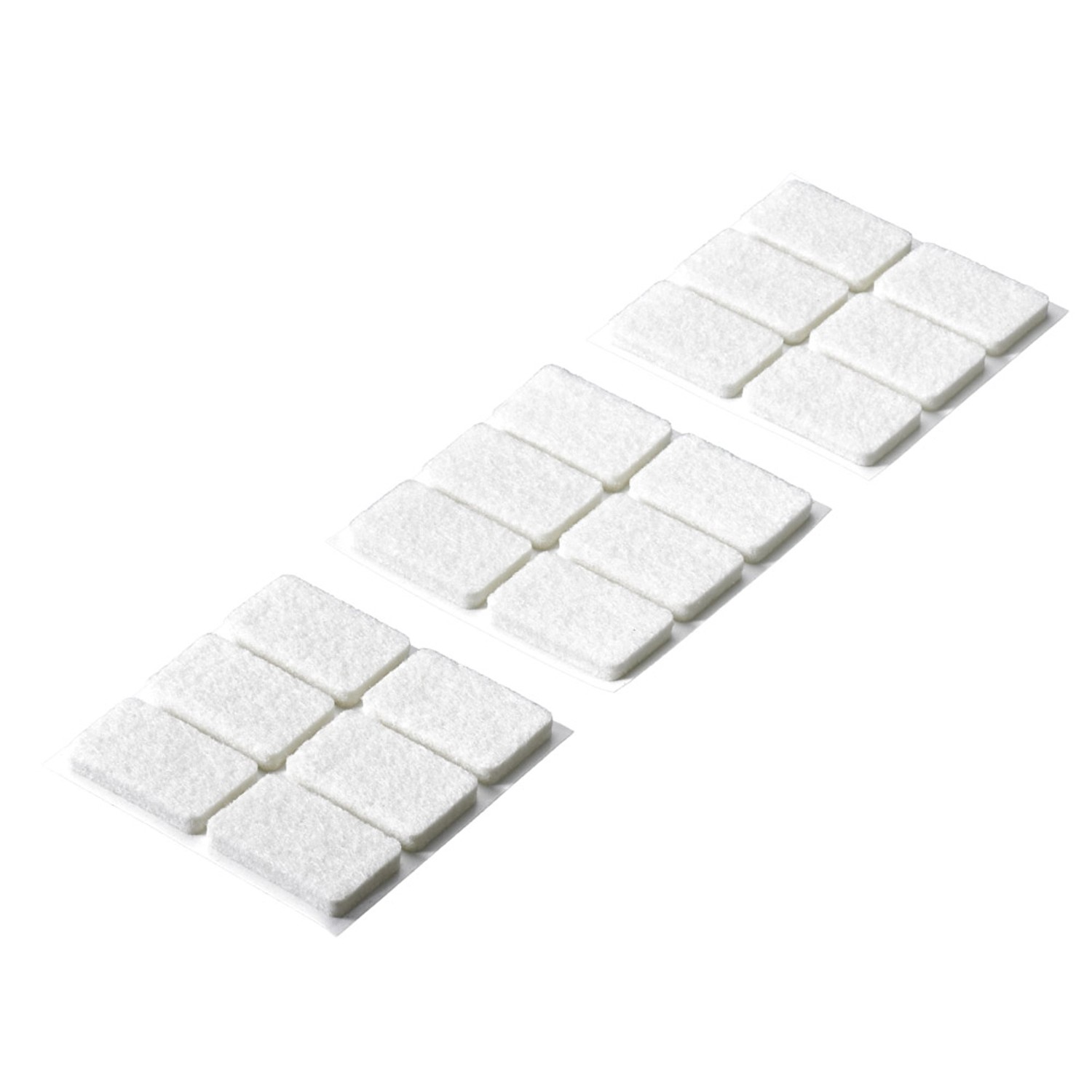 Hettich Podkładki filcowe białe 36x22mm 18szt