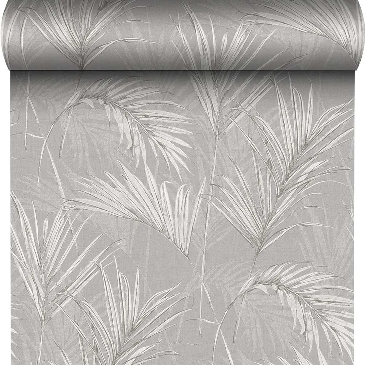 Tapeta winylowa na flizelinie PALM SPRINGS szara