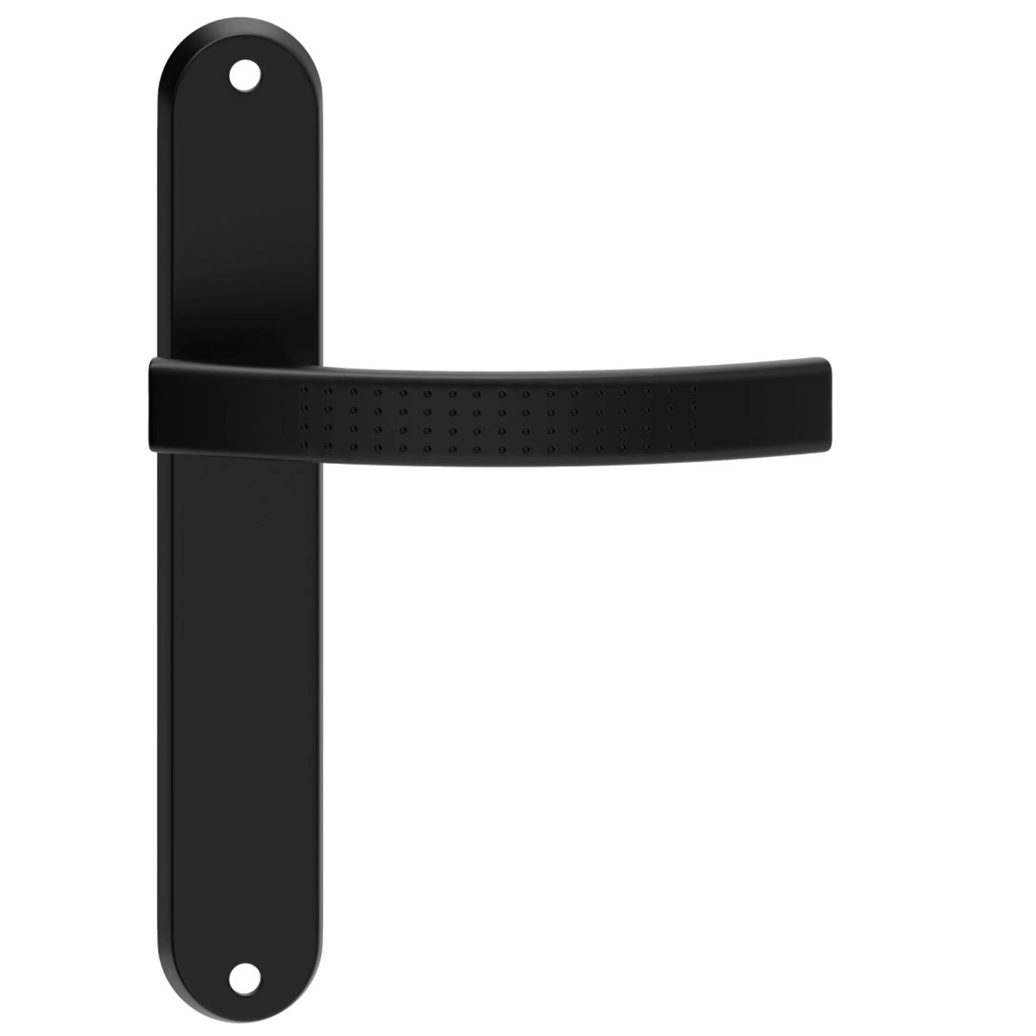 Metal-Bud Klamka Astra z szyldem pełnym czarna