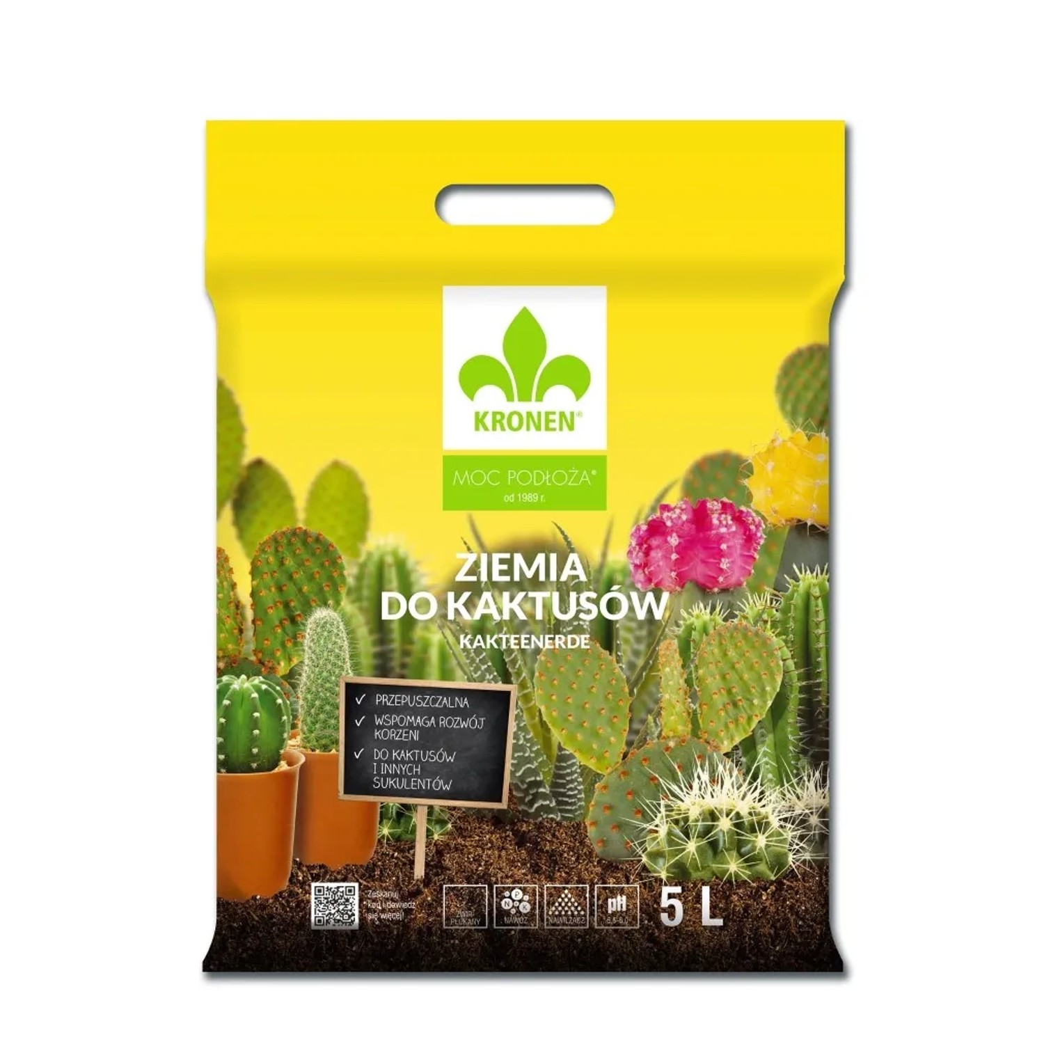 Kronen podłoże do kaktusów i sukulentów - 5 l