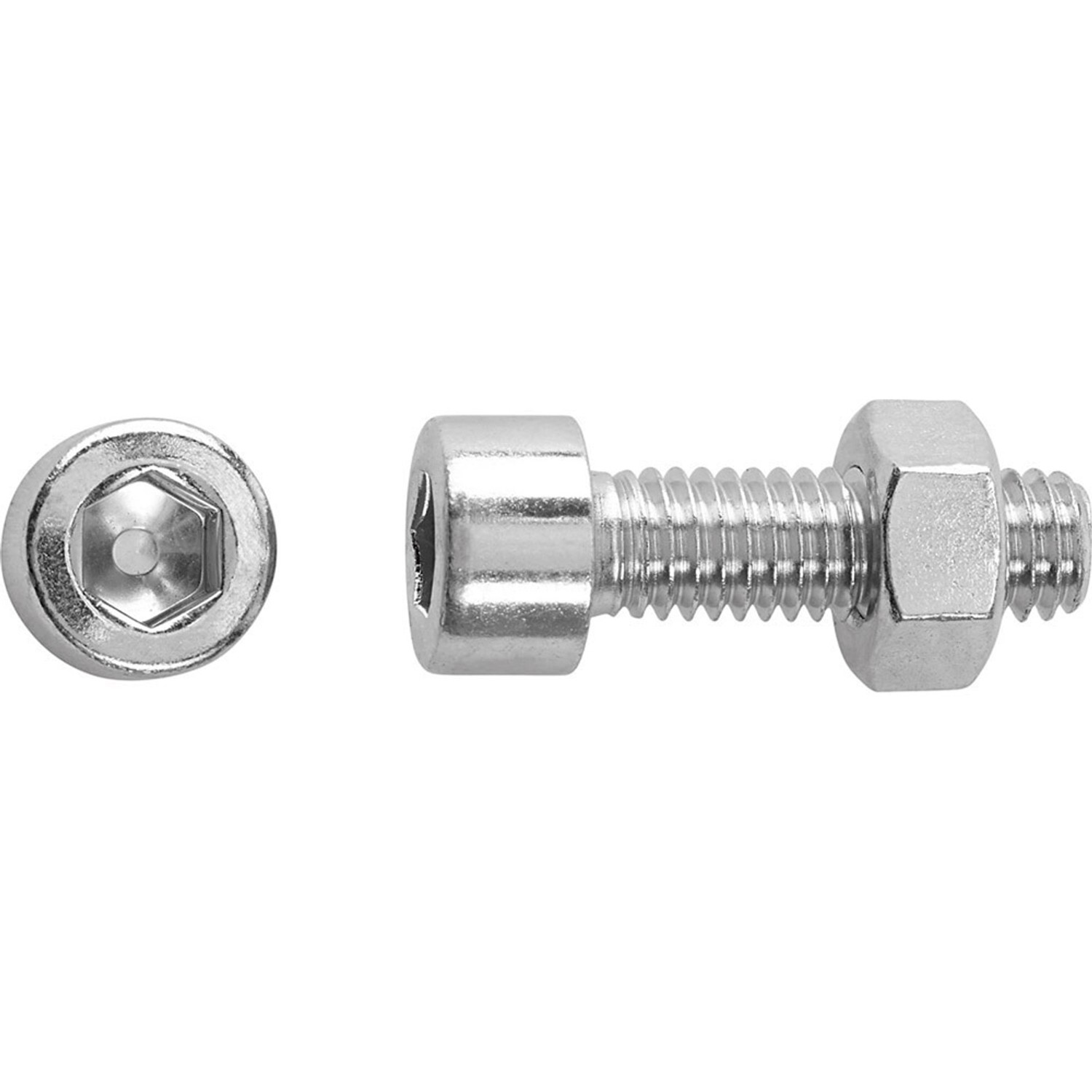 Lux-Tools Śruba + nakrętka metryczna imbusowa 6x20mm 14szt.