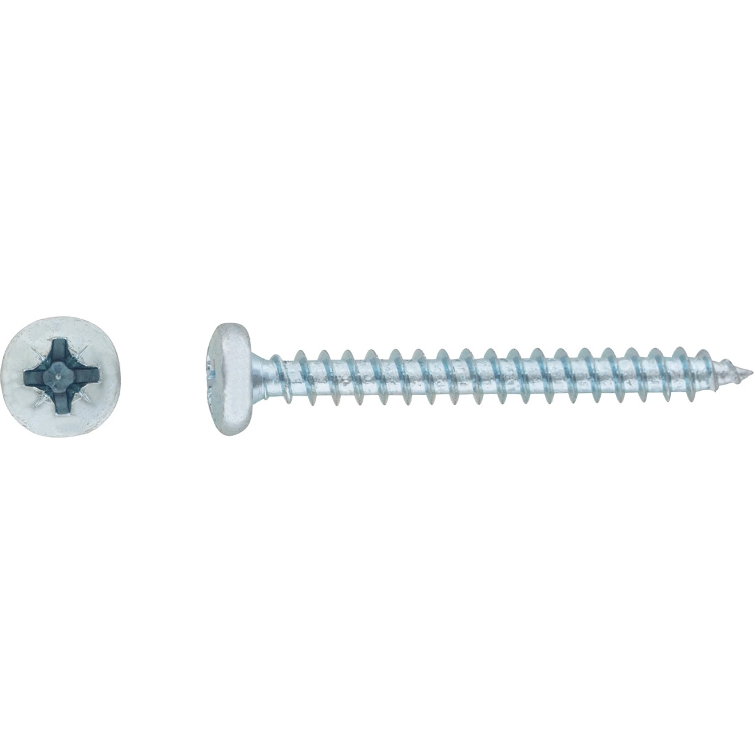 LUX Wkręt uniwersalny z łbem walec PZ Ø 3 mm x 12 mm ocynk 100 szt