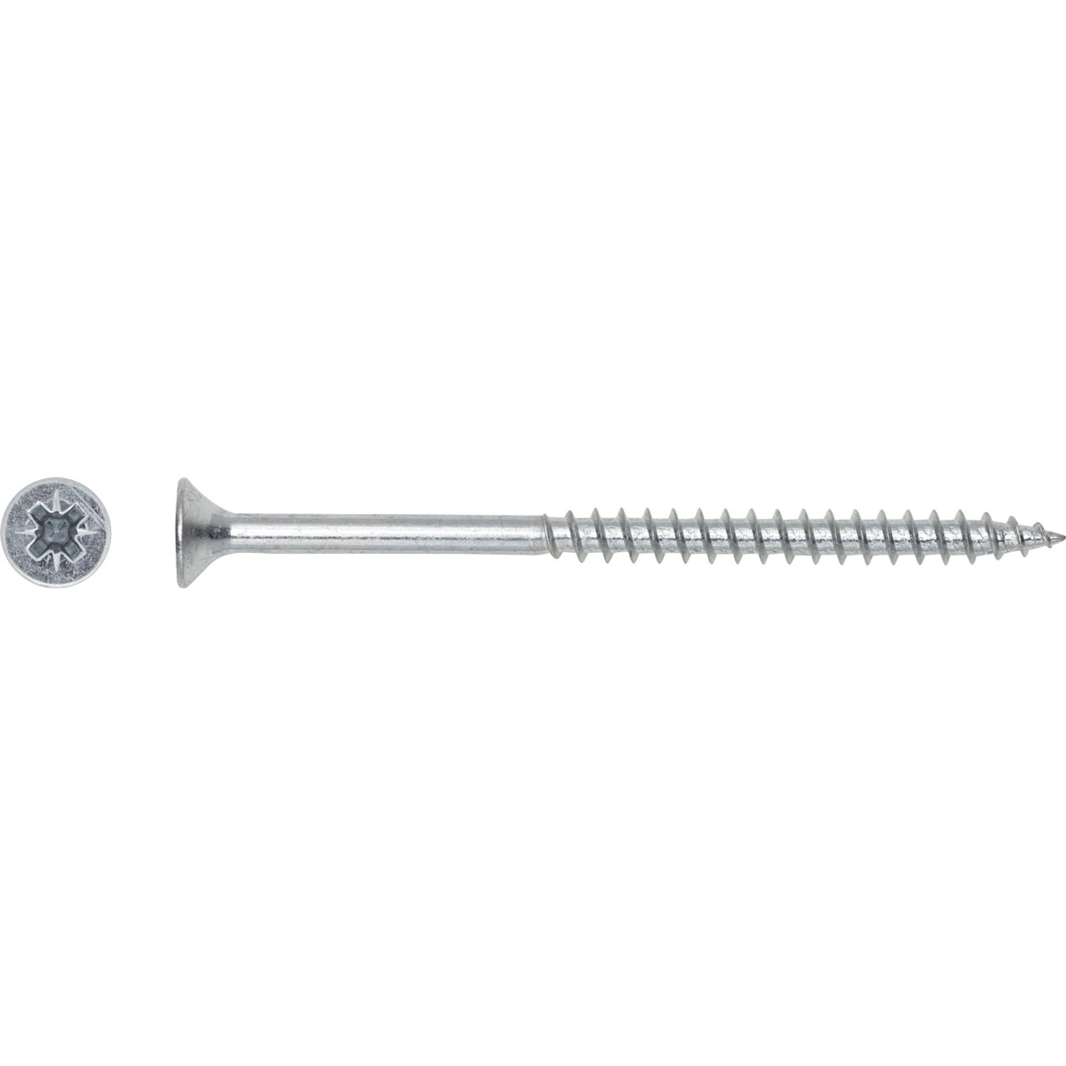 LUX Wkręt uniwersalny z łbem stożkowym płaskim TX 5 mm x 60 mm ocynk 10 szt