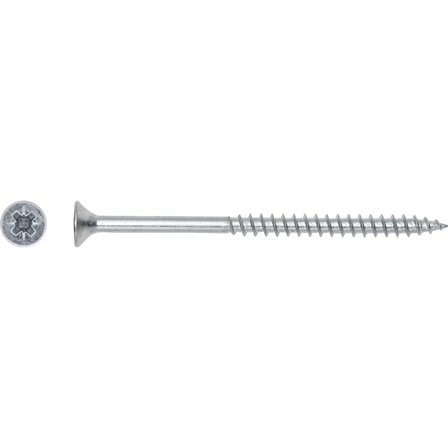 LUX Wkręt uniwersalny z łbem stożkowym płaskim TX 6 mm x 40 mm ocynk 10 szt