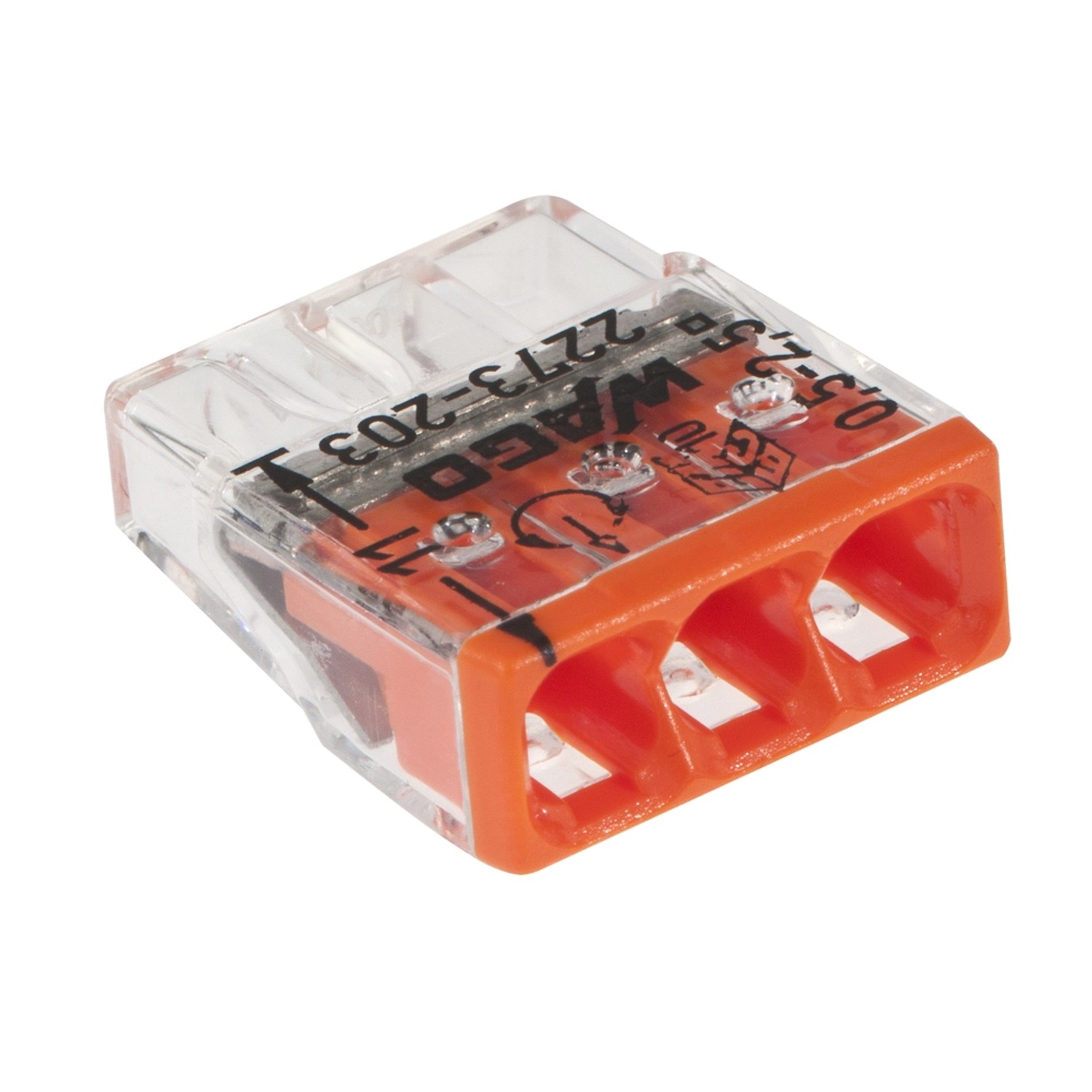 Wago Złączka 3x2,5mm pomarańczowa 30szt.
