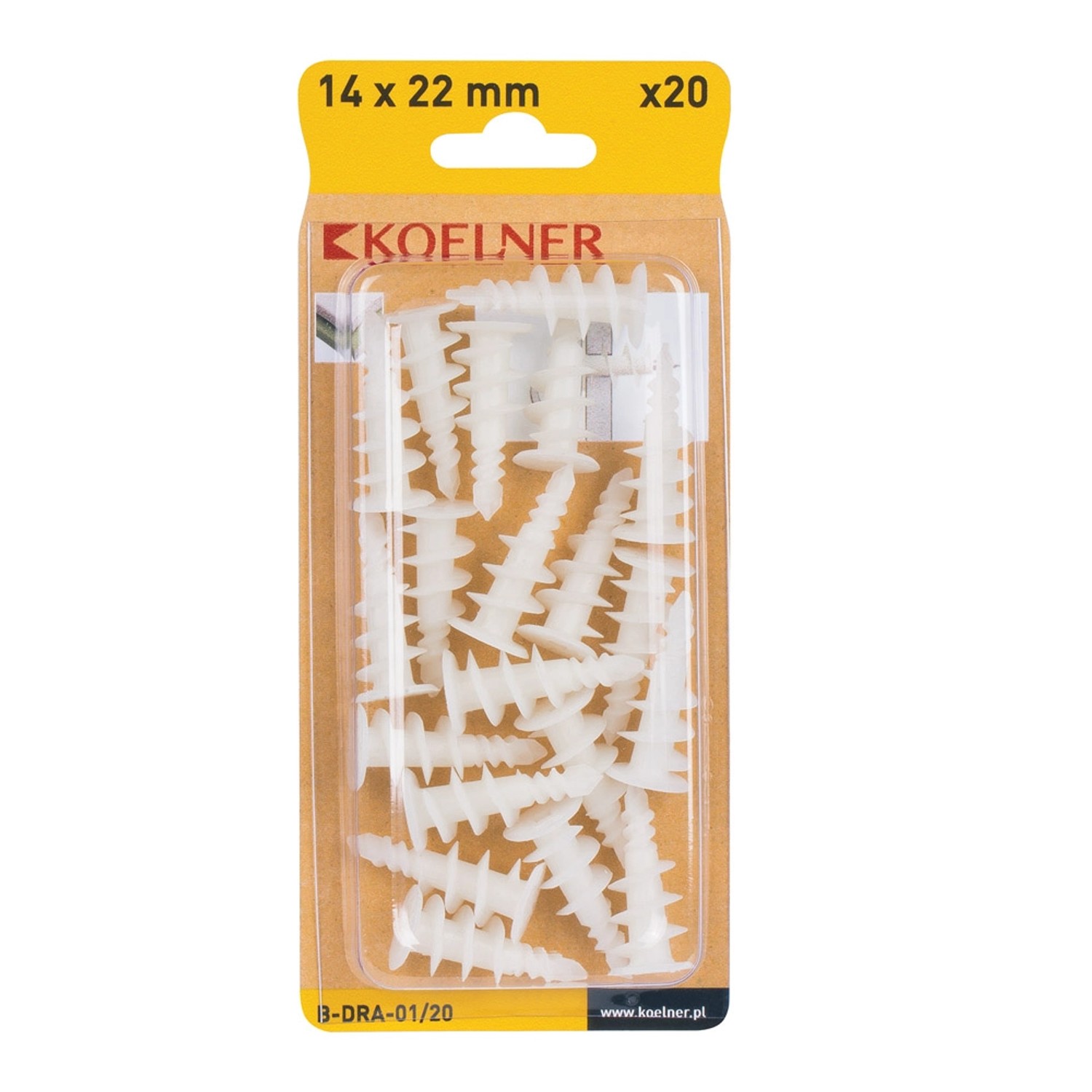 Koelner Kołek driva nyl. 14x22mm 20szt