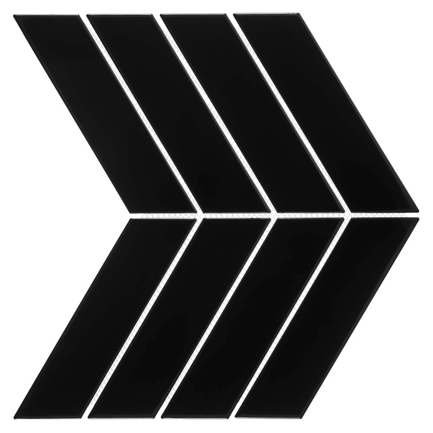 Dunin Kształtka Chevron Black 22,4 x 31,8 cm