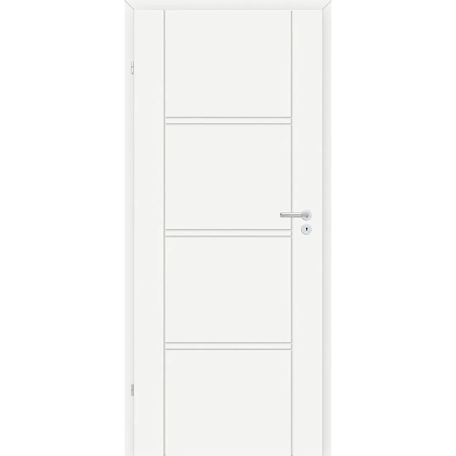 Classen Skrzydło drzwiowe Noris pełne białe 70L frez