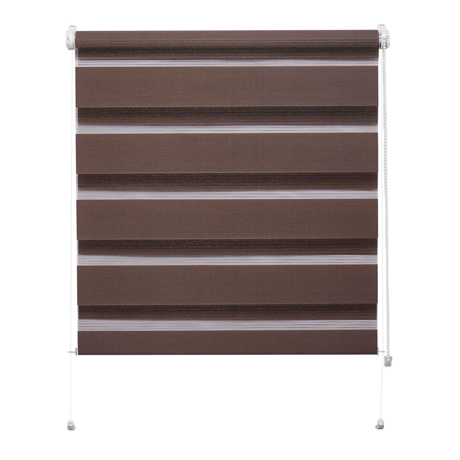 Mini roleta ZEBRA CLASSIC Dzień/Noc brązowa 86 cm x 150 cm