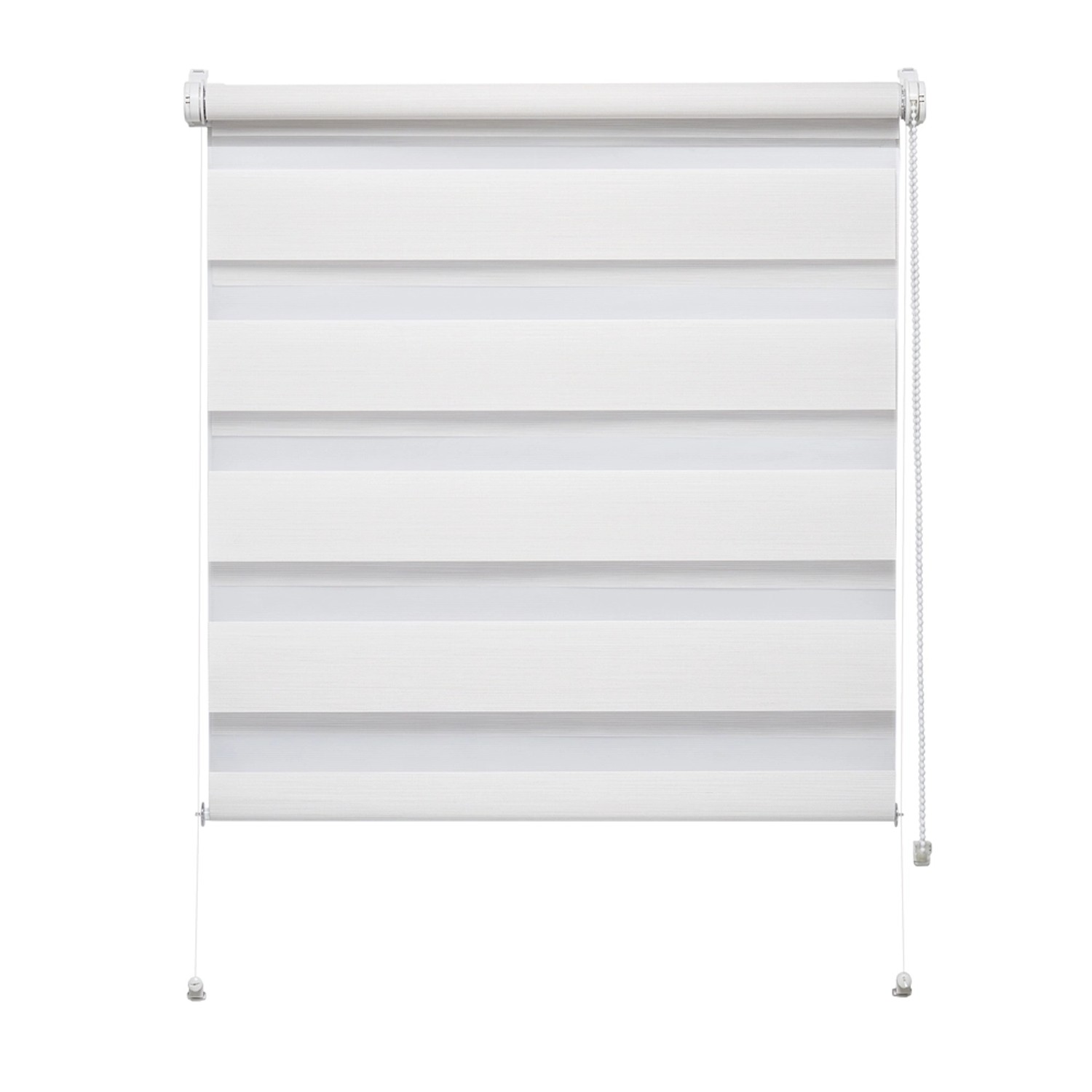 Mini roleta ZEBRA SILK Dzień/Noc jasnobeżowa 46 cm x 140 cm