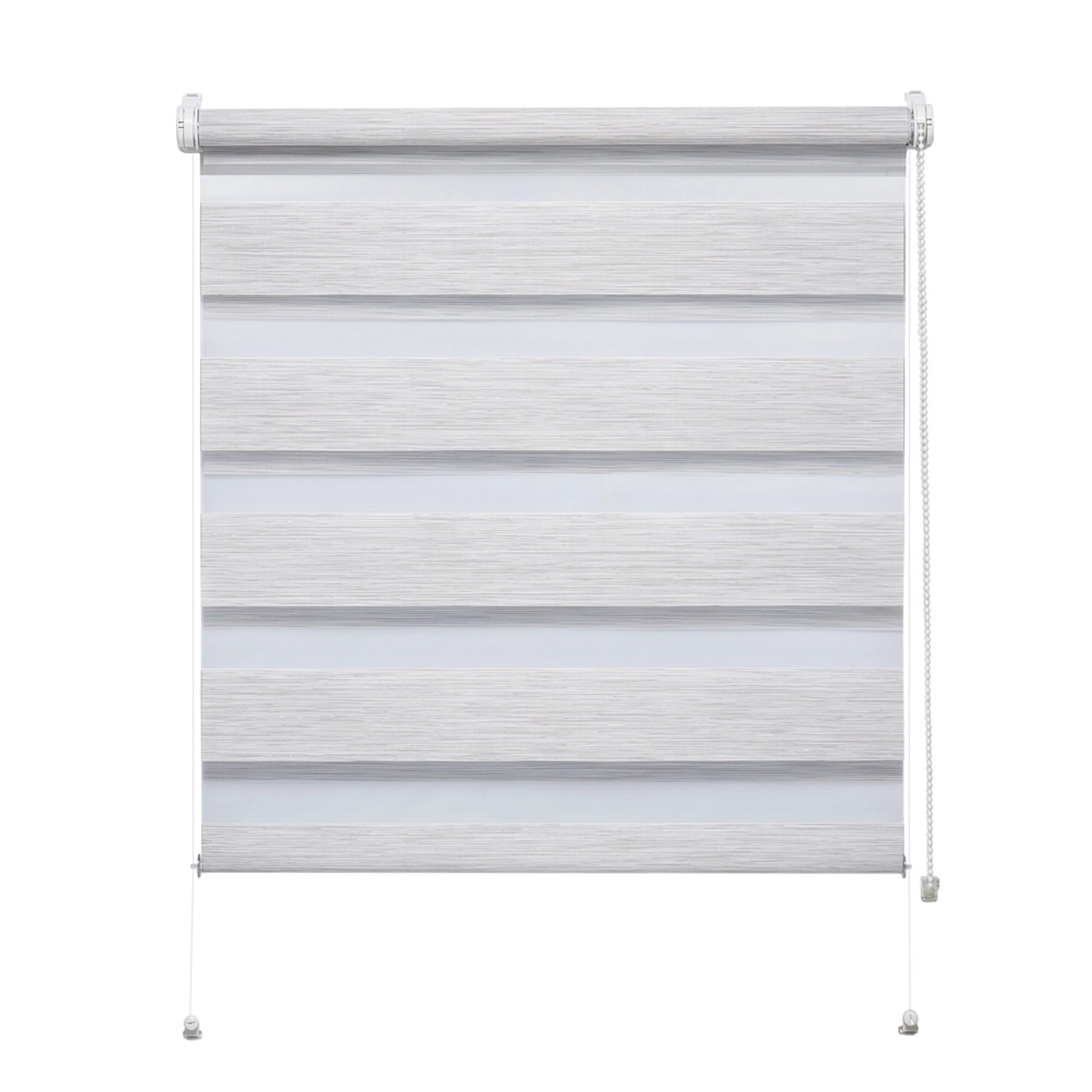 Mini roleta ZEBRA SILK Dzień/Noc stalowa 73,5 cm x 215 cm