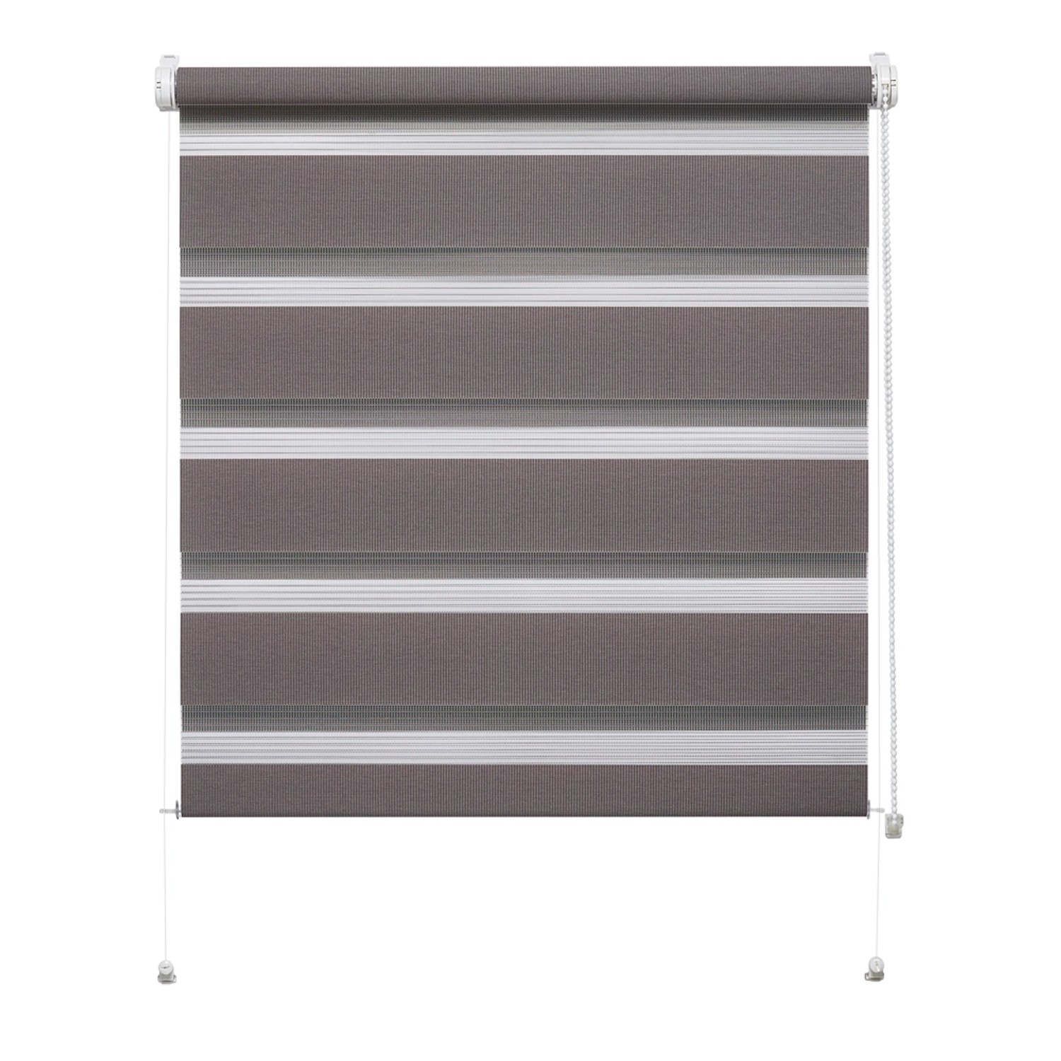 Mini roleta ZEBRA CLASSIC Dzień/Noc popielata 73,5 cm x 215 cm