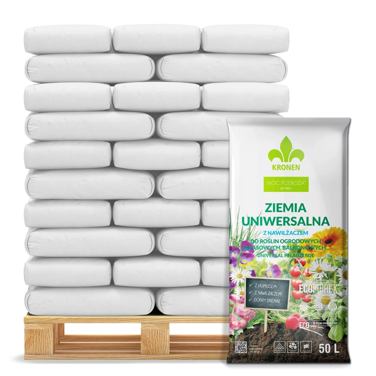 Kronen Podłoże z nawliżaczem - 51 x 50 l