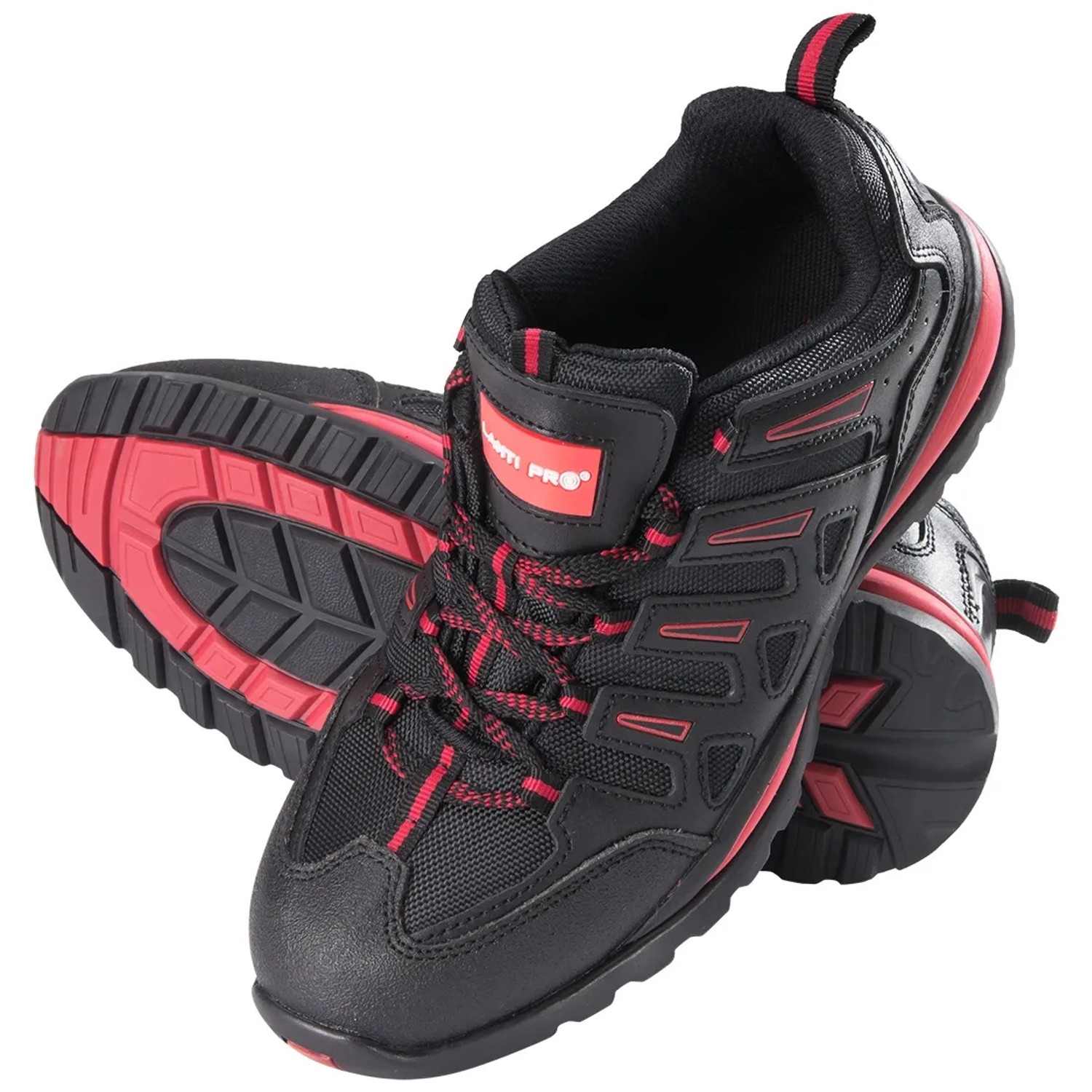 Lahti Pro Półbuty skórzane OXF czarno-czerwone SB SRA rozm. 40