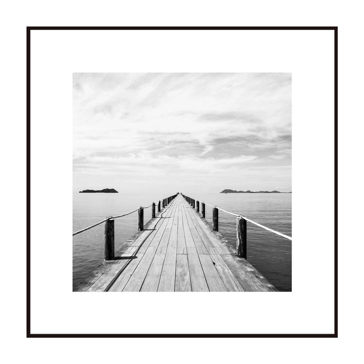 Obraz Artbox LAKE PATH 50 cm x 50 cm