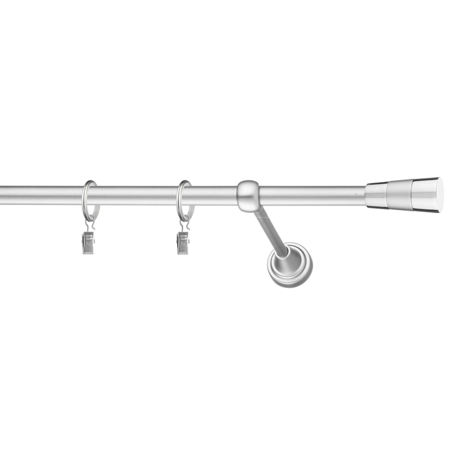 Karnisz DORIS pojedynczy 16 mm chrom mat 160 cm