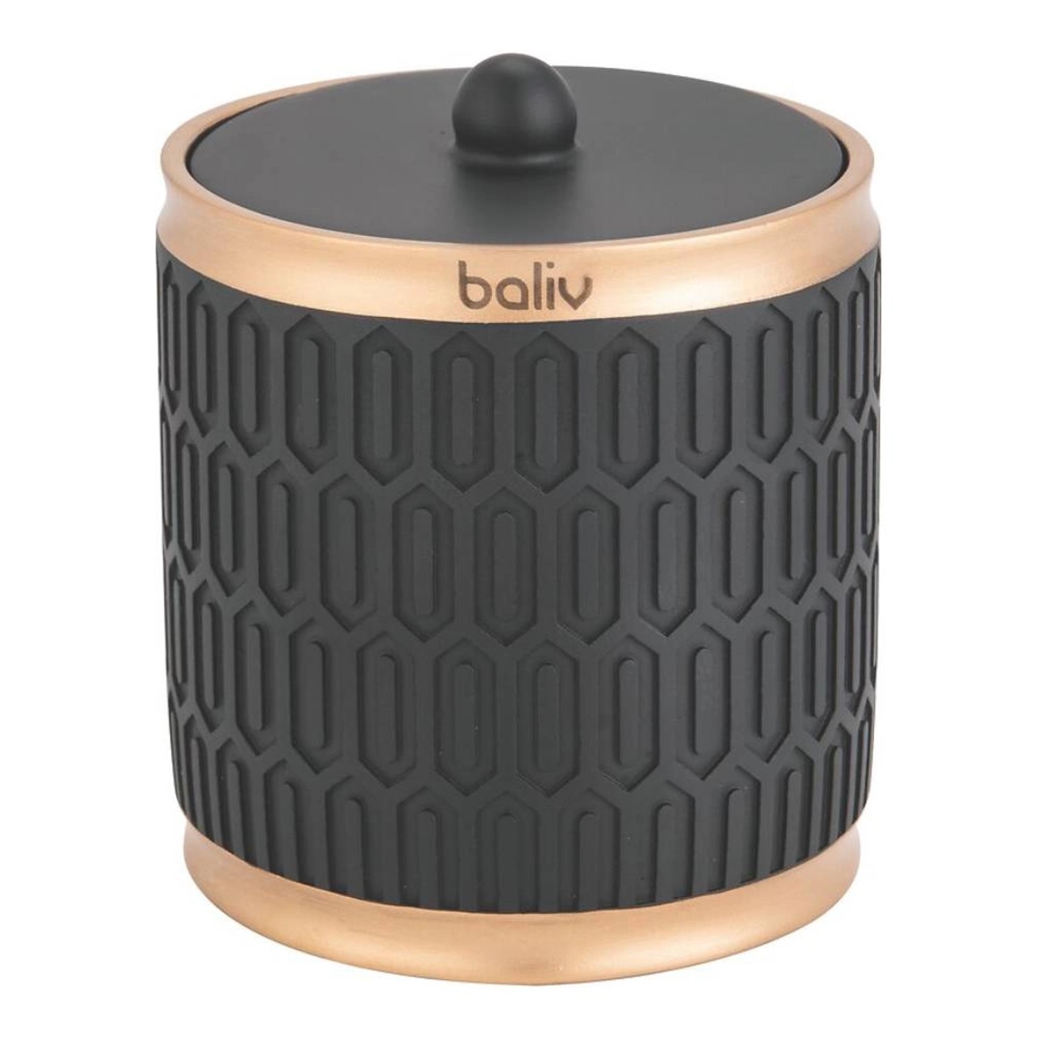 Baliv Pojemnik łazienkowy czarno-złoty