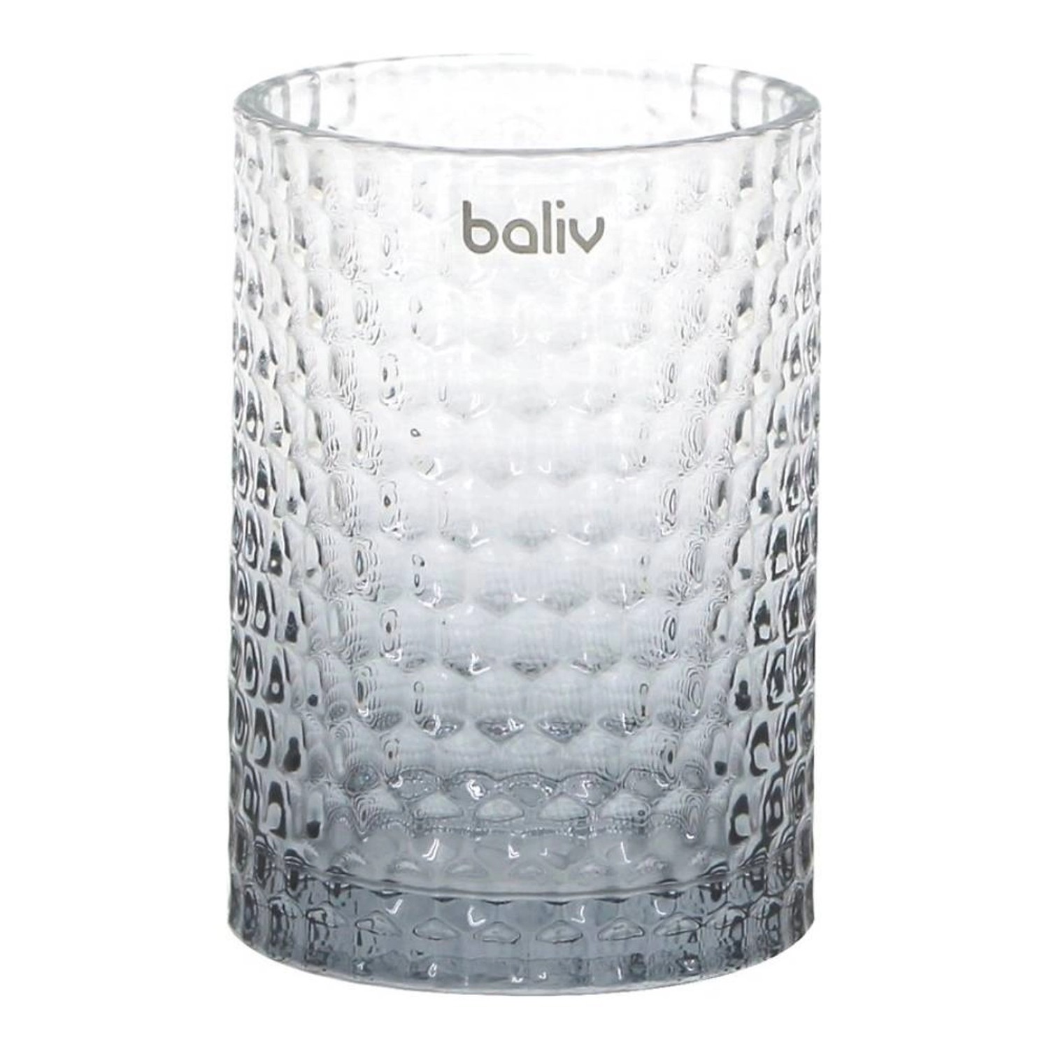 Baliv Kubek łazienkowy szare szkło