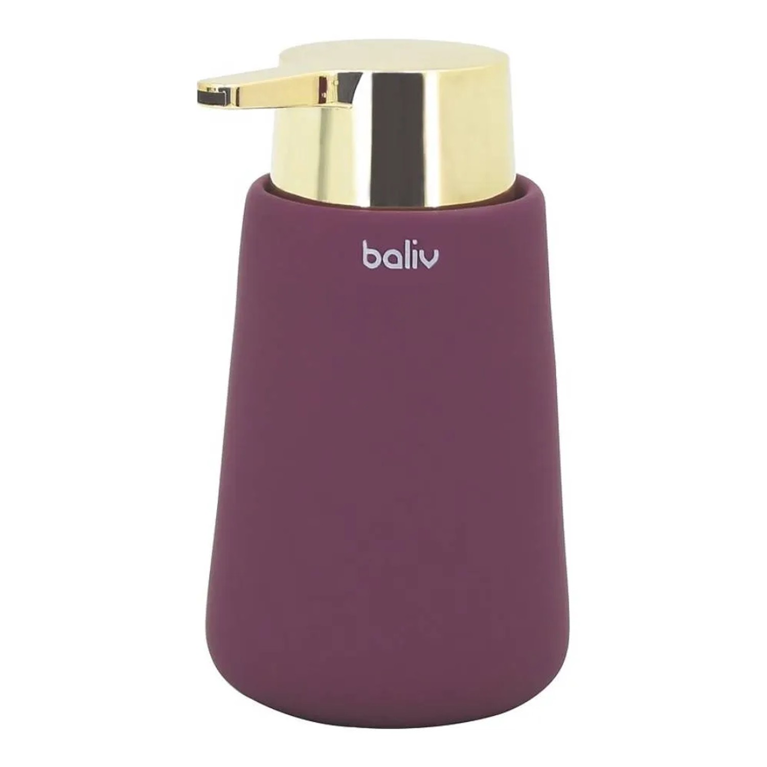 Baliv Dozownik ceramiczny do mydła 310ml fioletowo-złoty